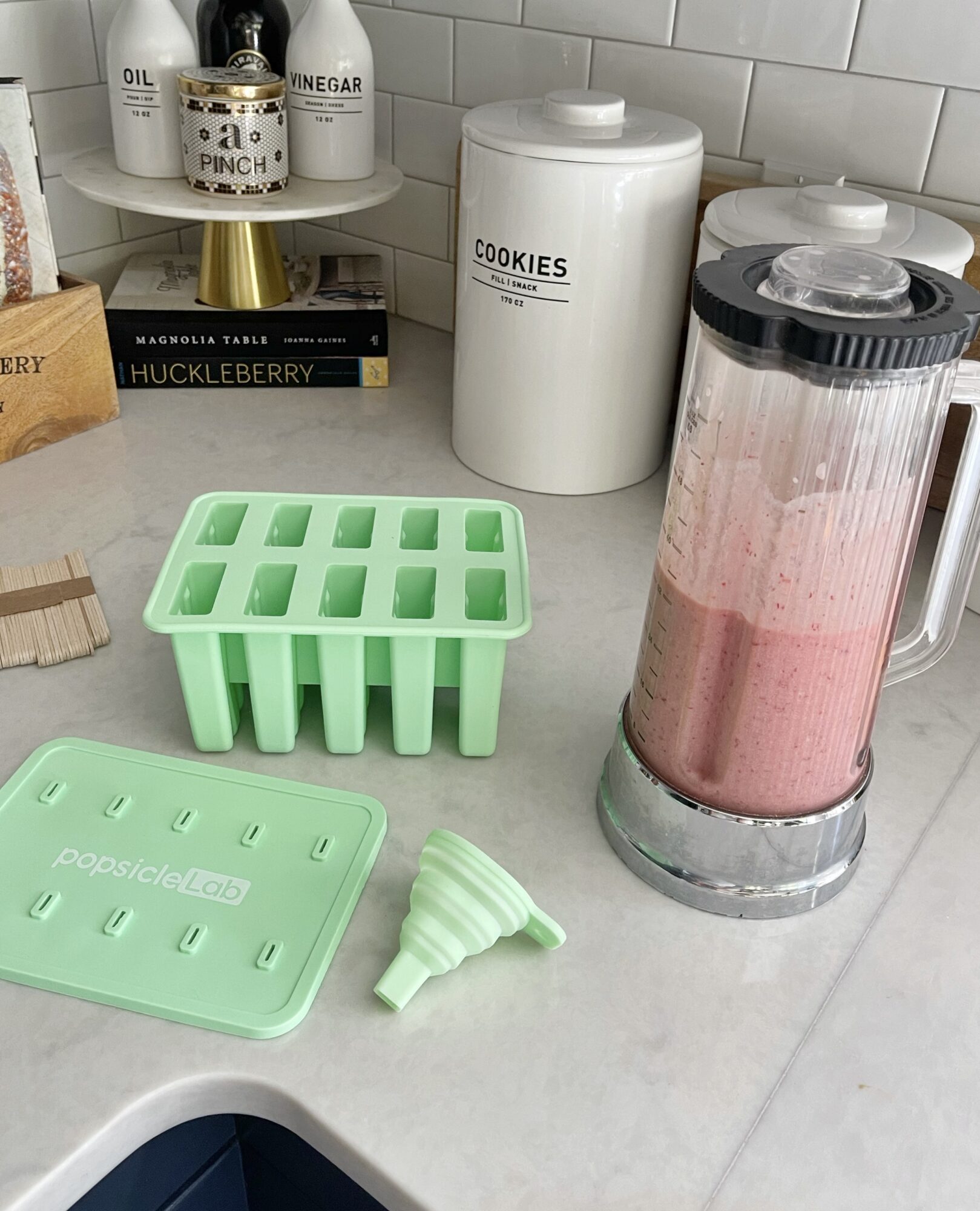 strawberry popsicles