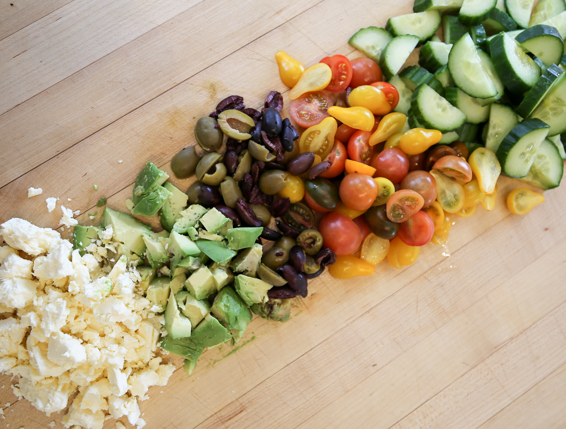 med salmon bowls