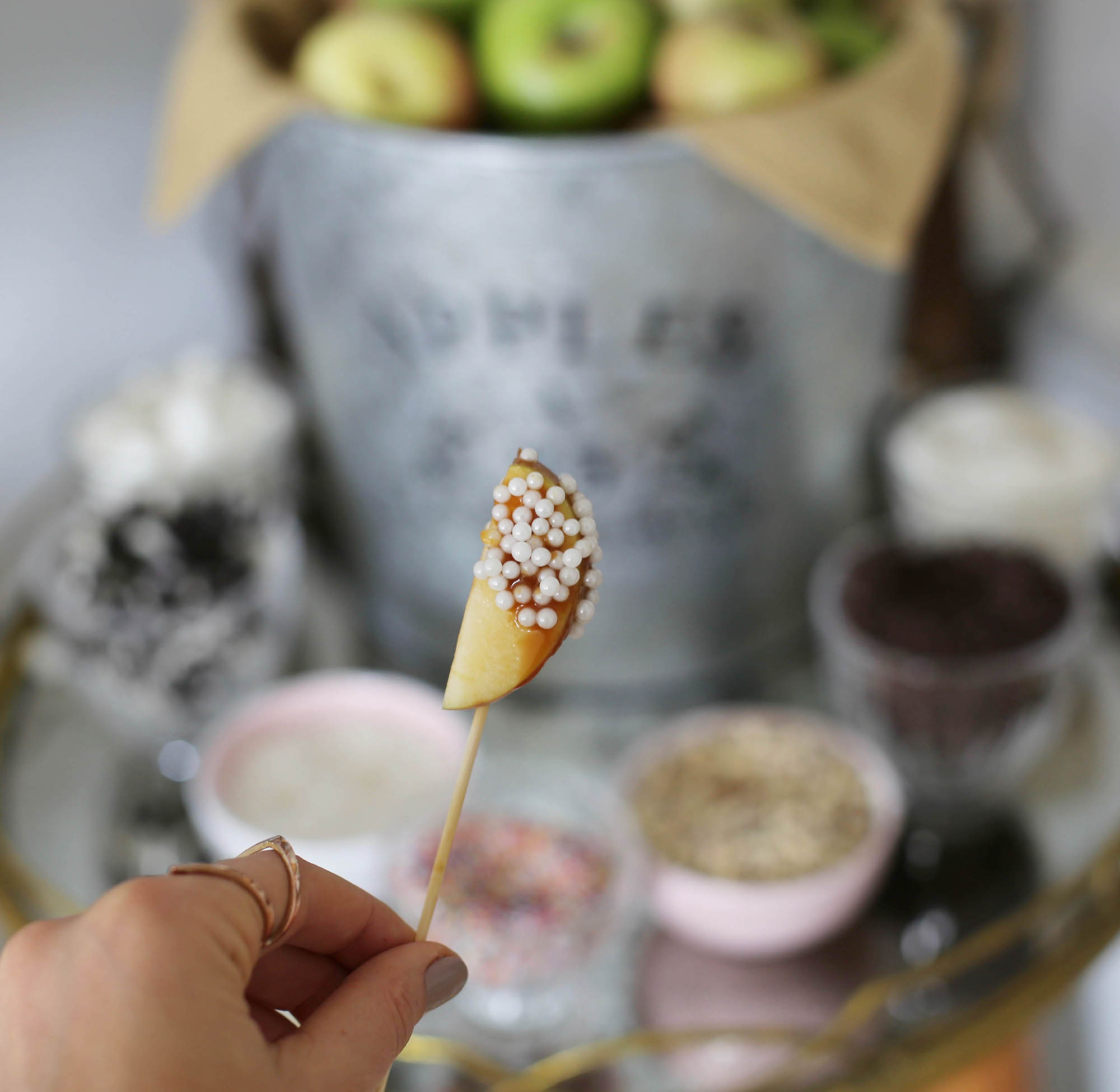 caramel apple bar