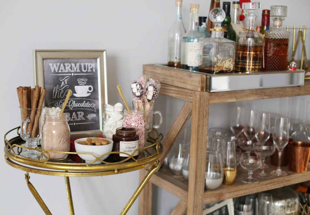 hot cocoa bar styled by kasey 