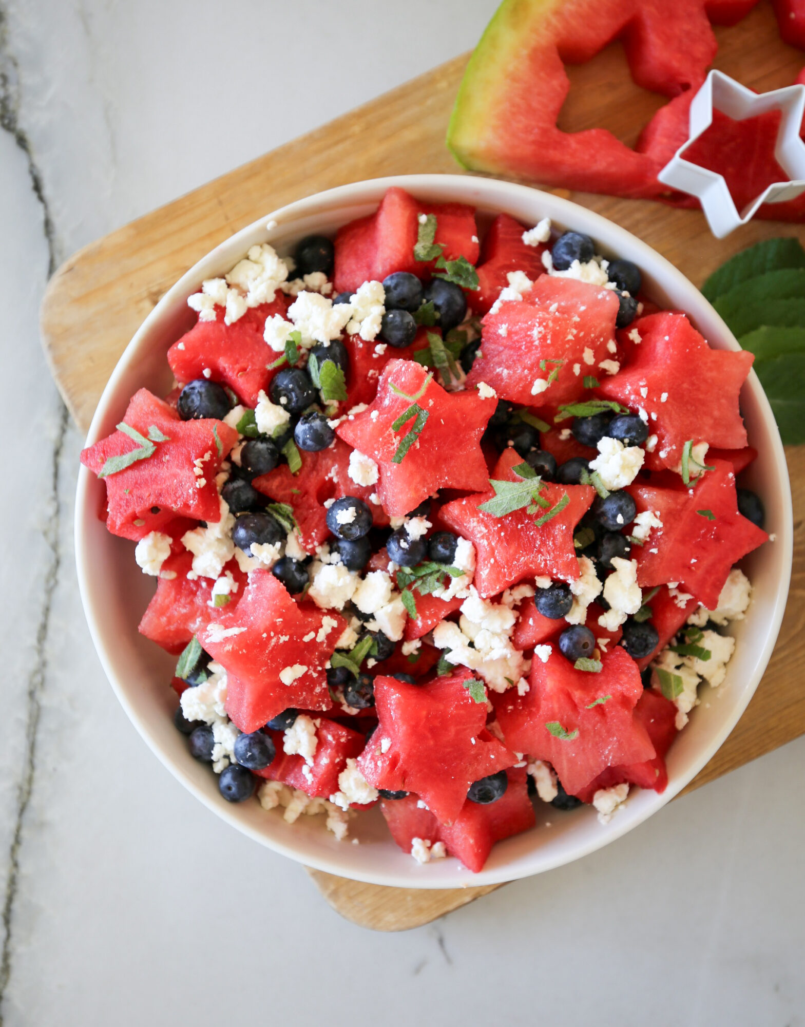 watermelon star salad