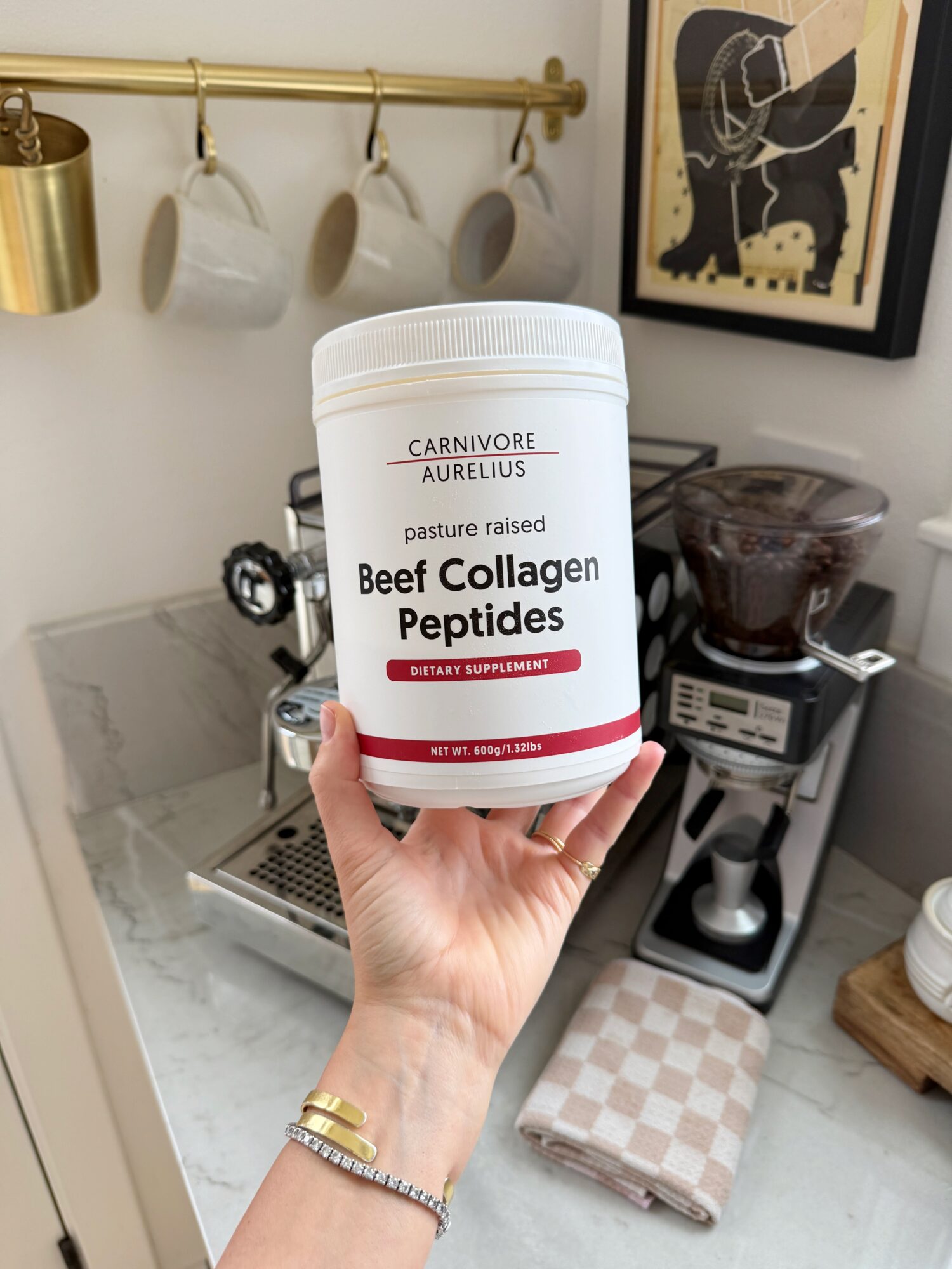 iced collagen latte