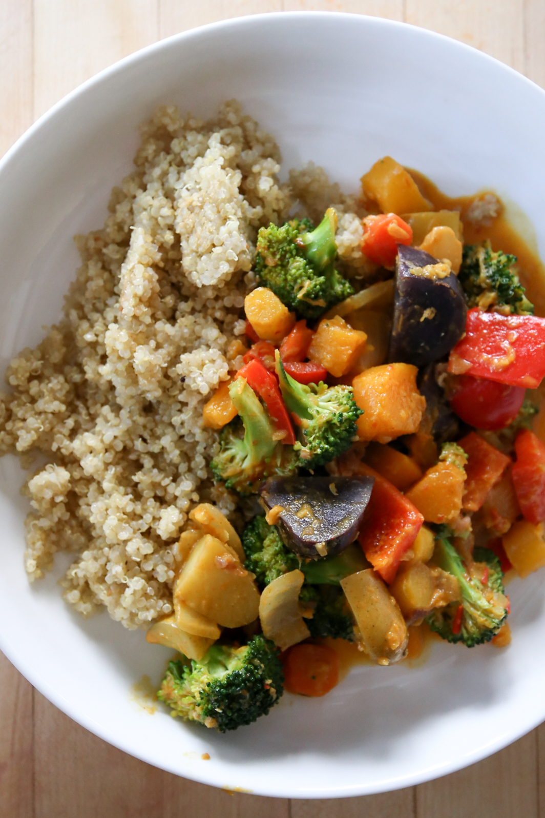 vegetable curry bowl