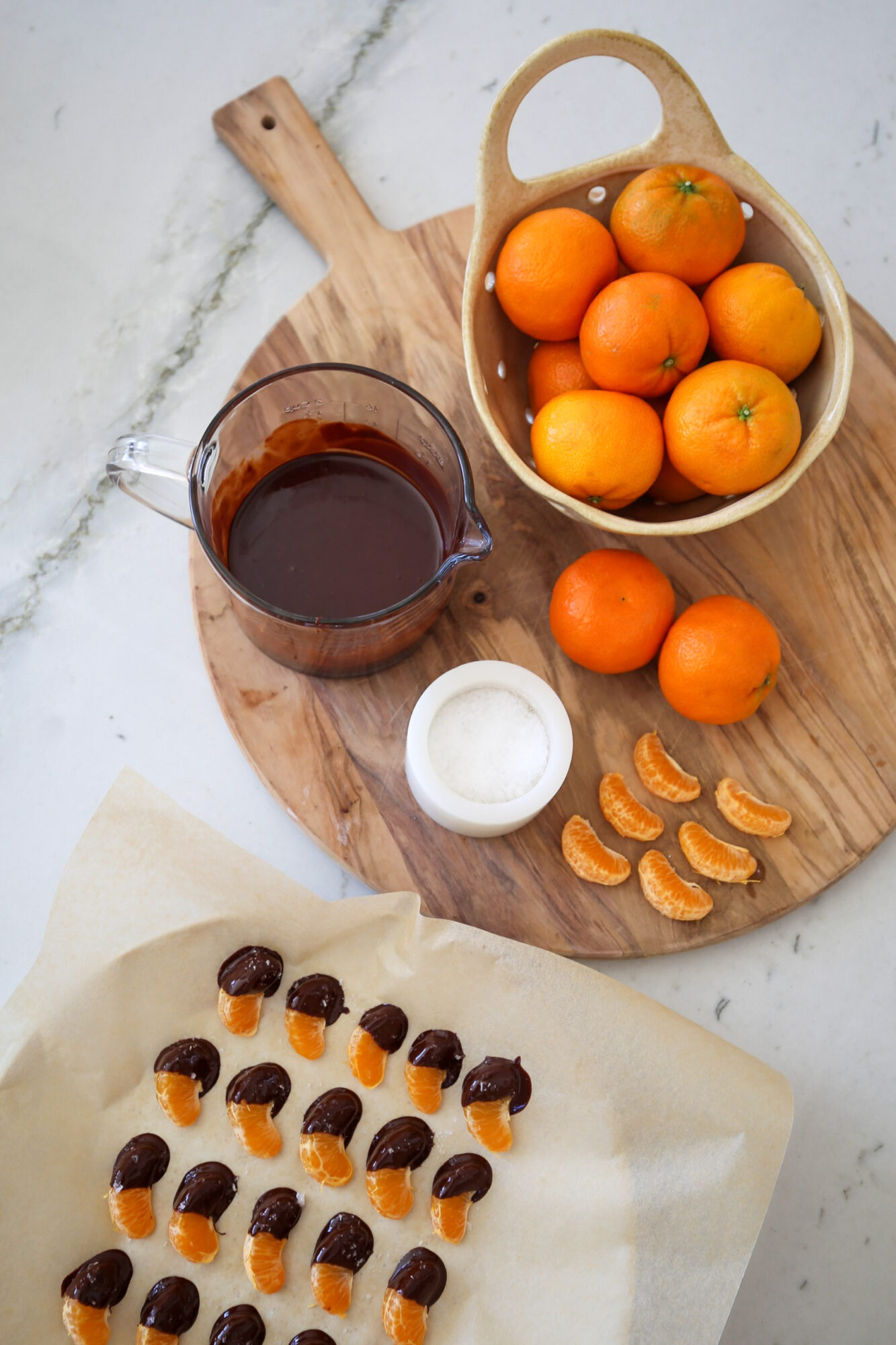 chocolate dipped mandarin oranges