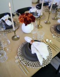 affordable fall tablescape