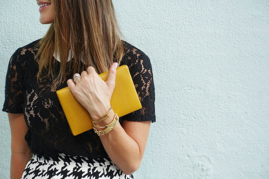 houndstooth and lace