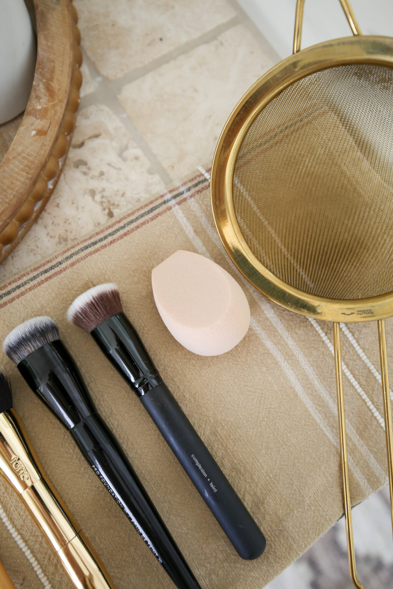 DIY makeup brush and sponge cleaner