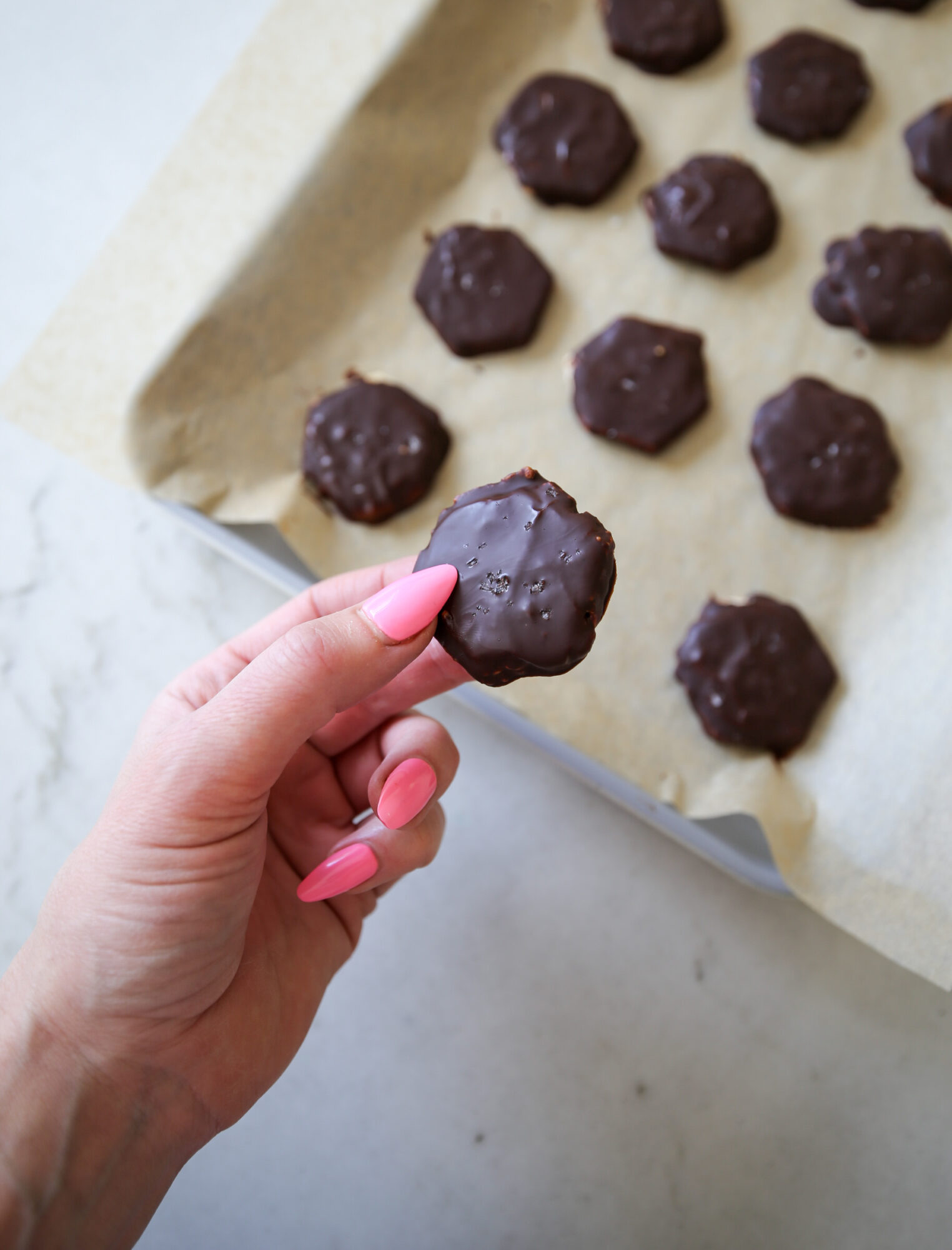 mini PB & chocolate thins