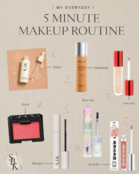 my 5 min makeup routine