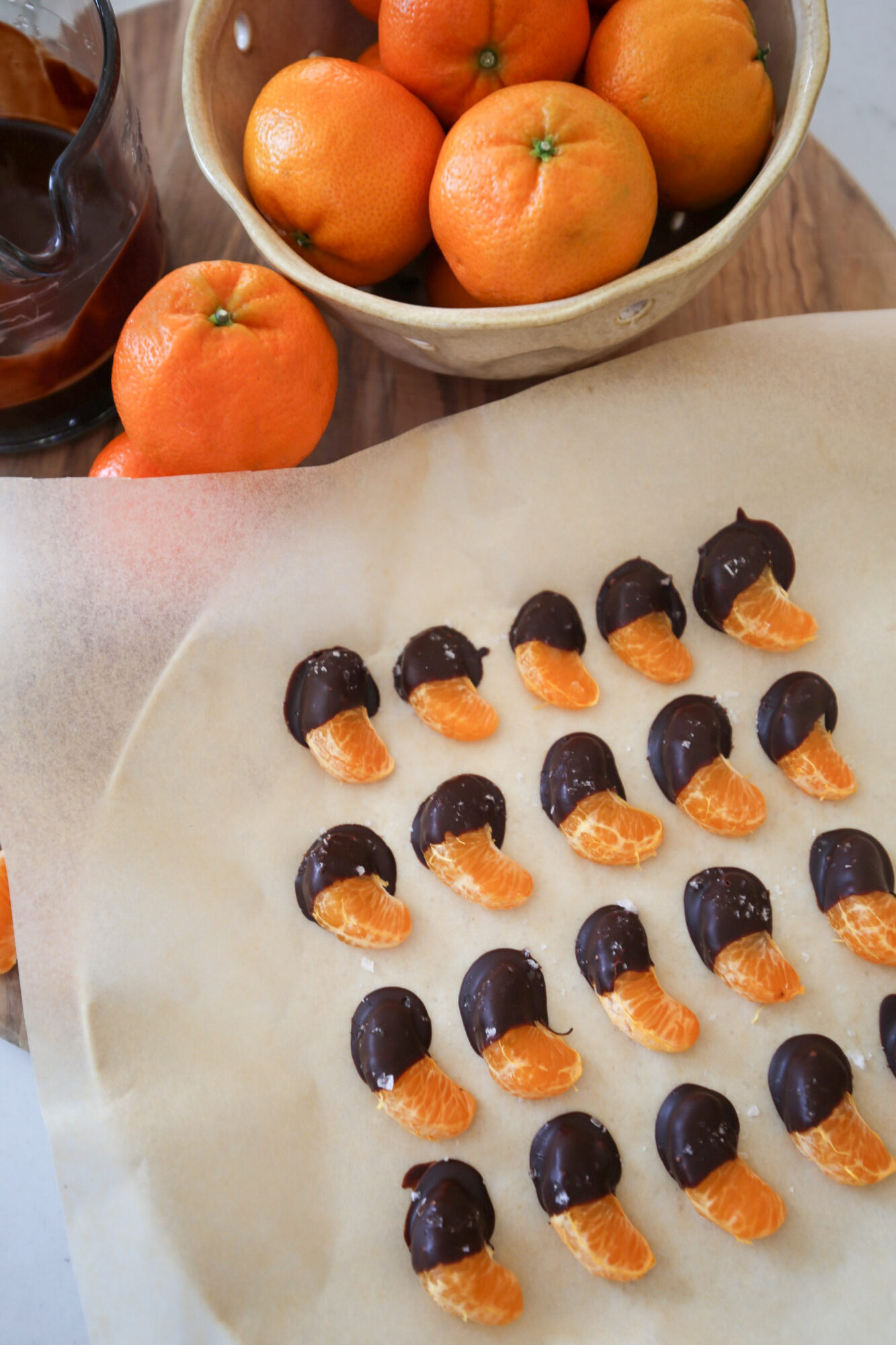 chocolate dipped mandarin oranges