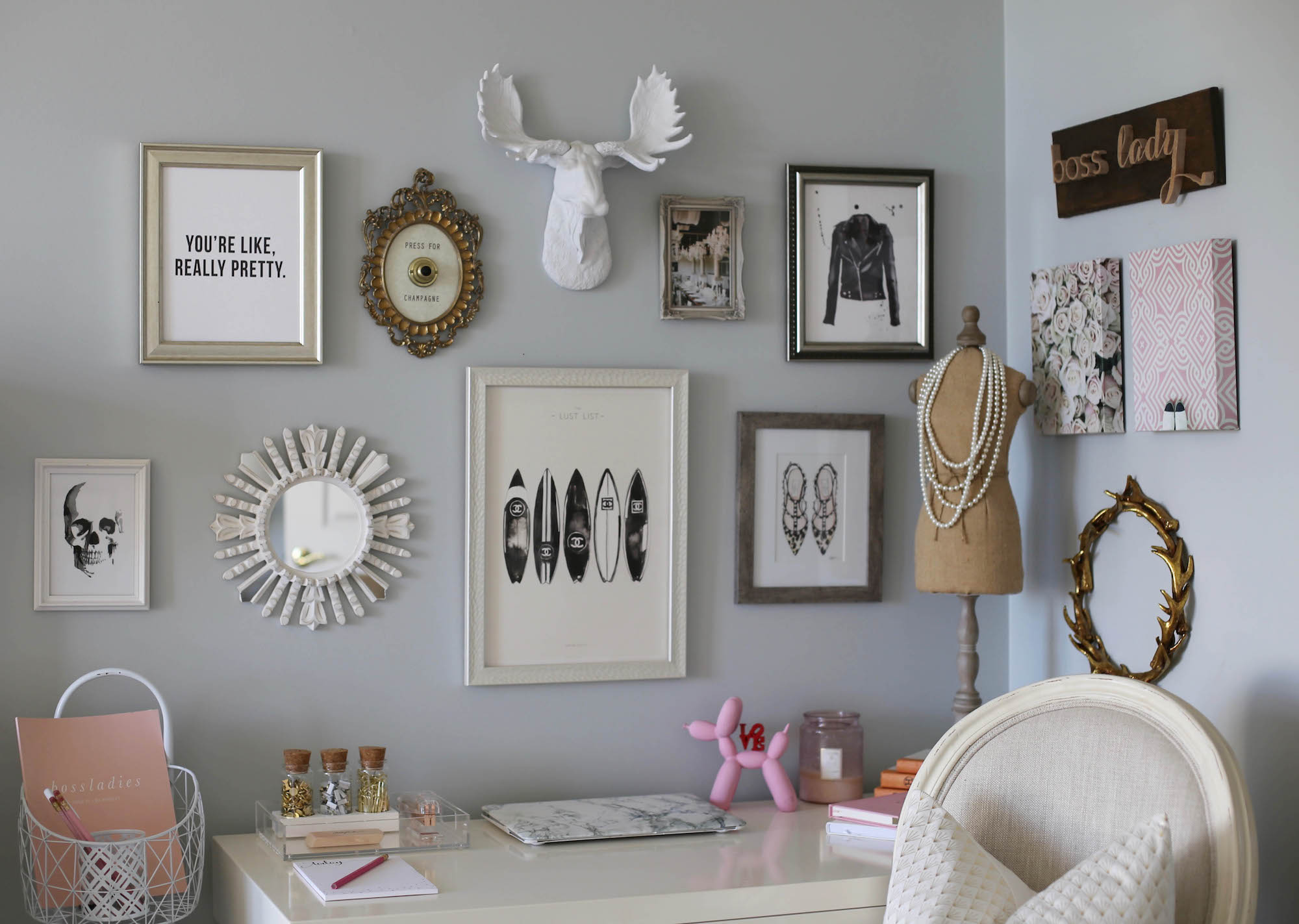 home office styled by kasey
