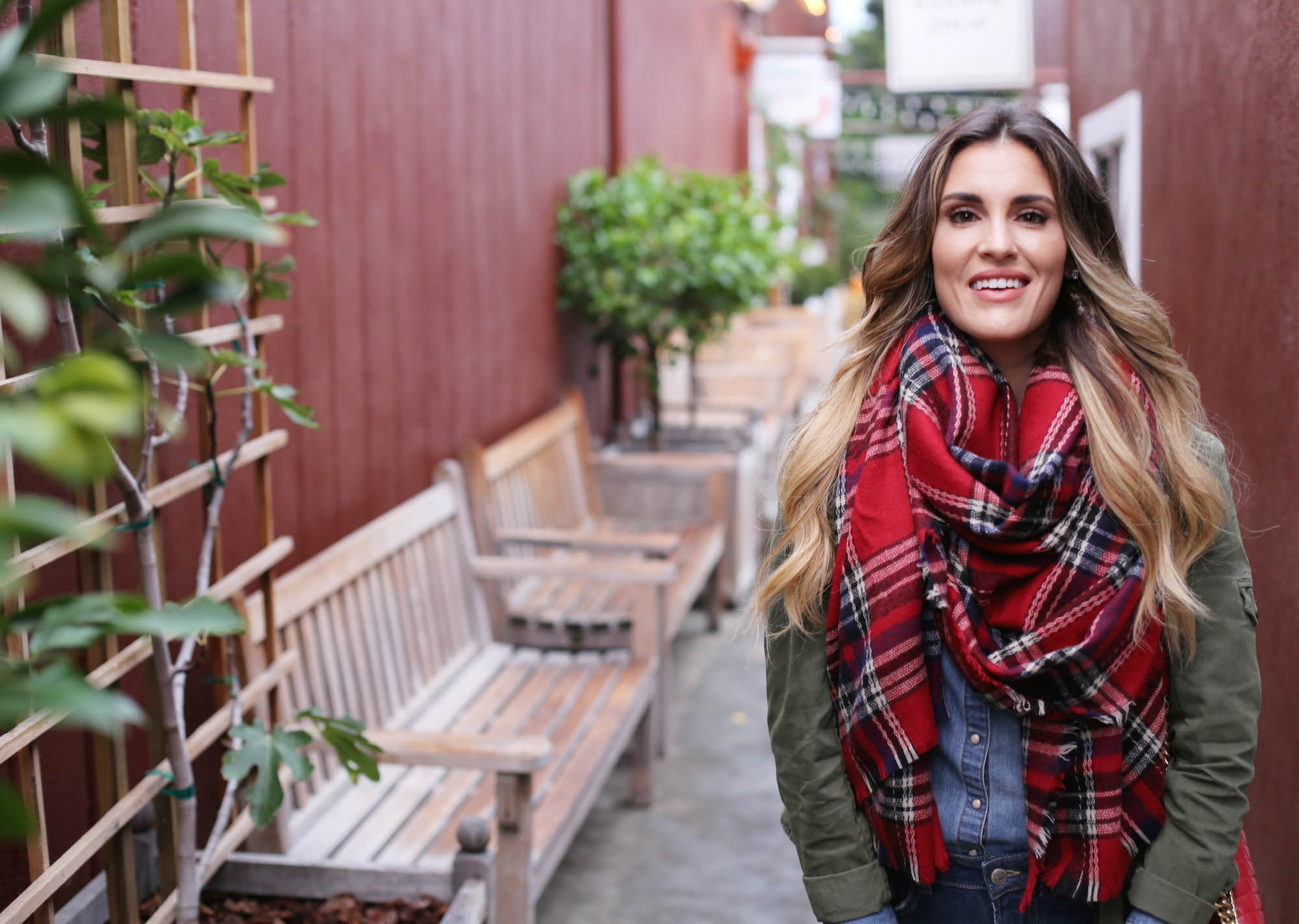 plaid boyfriend jean vince camuto boots