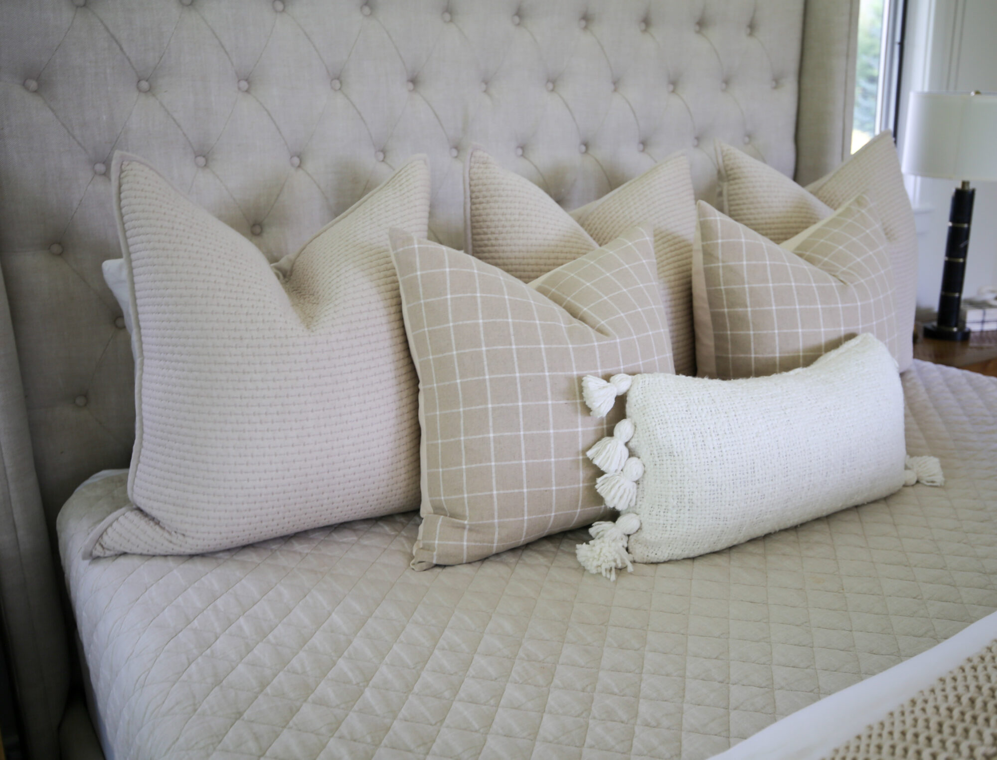 modern country neutral bedroom home decor