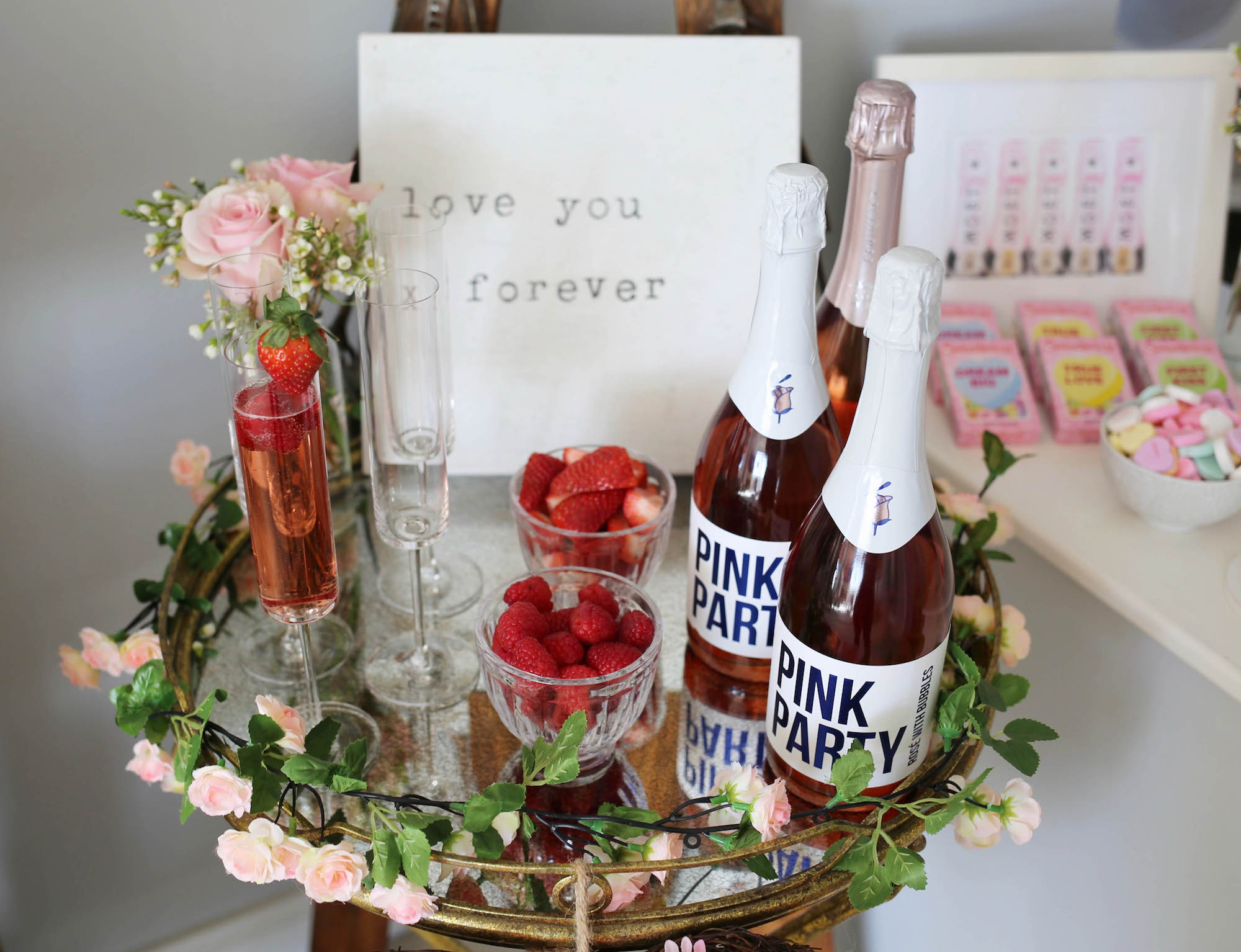 pink bubbly bar