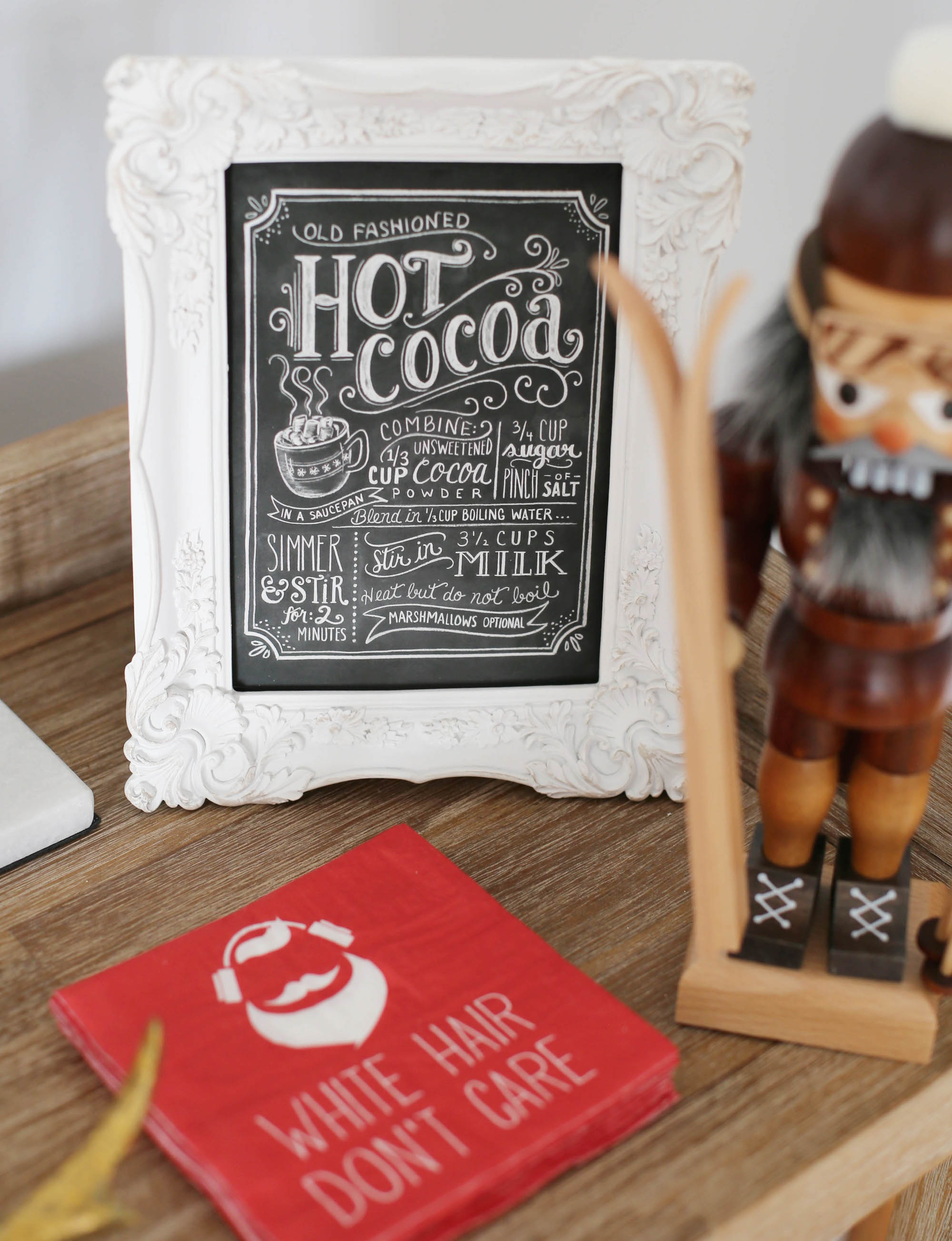 hot cocoa bar styled by kasey 