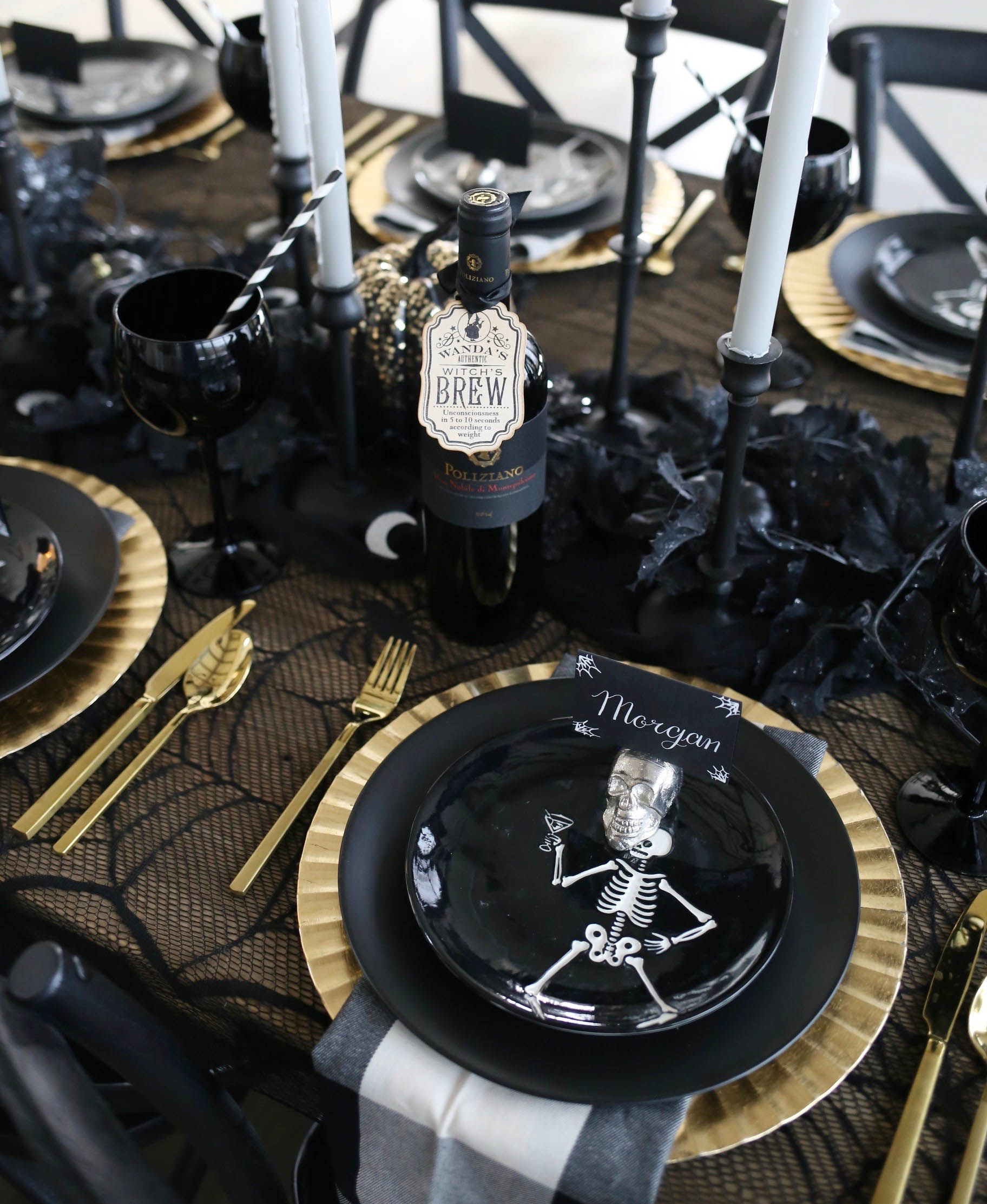 halloween tablescape