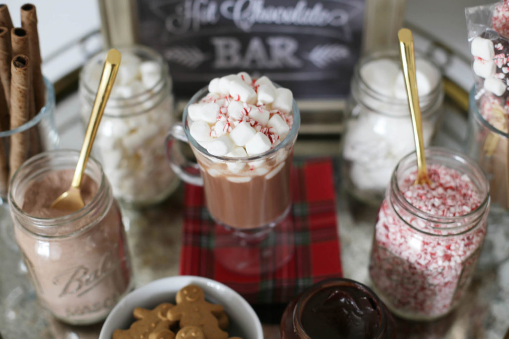 hot cocoa bar styled by kasey 
