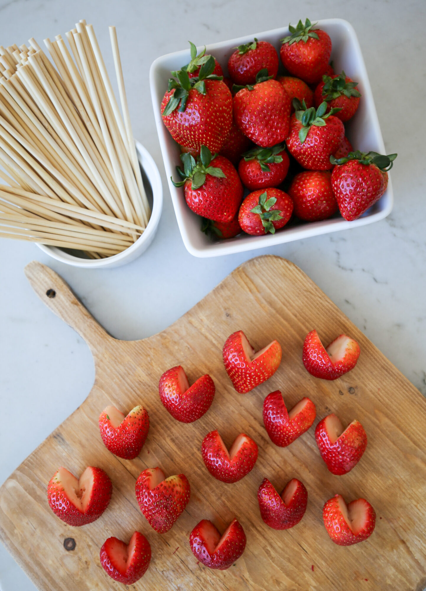 chocolate strawberry heart pops