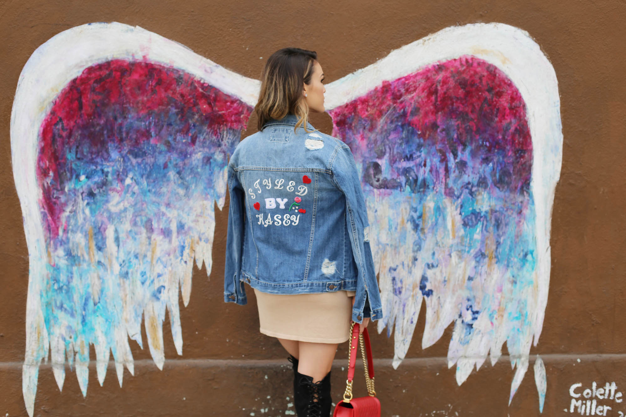 la angel wings wall styled by kasey