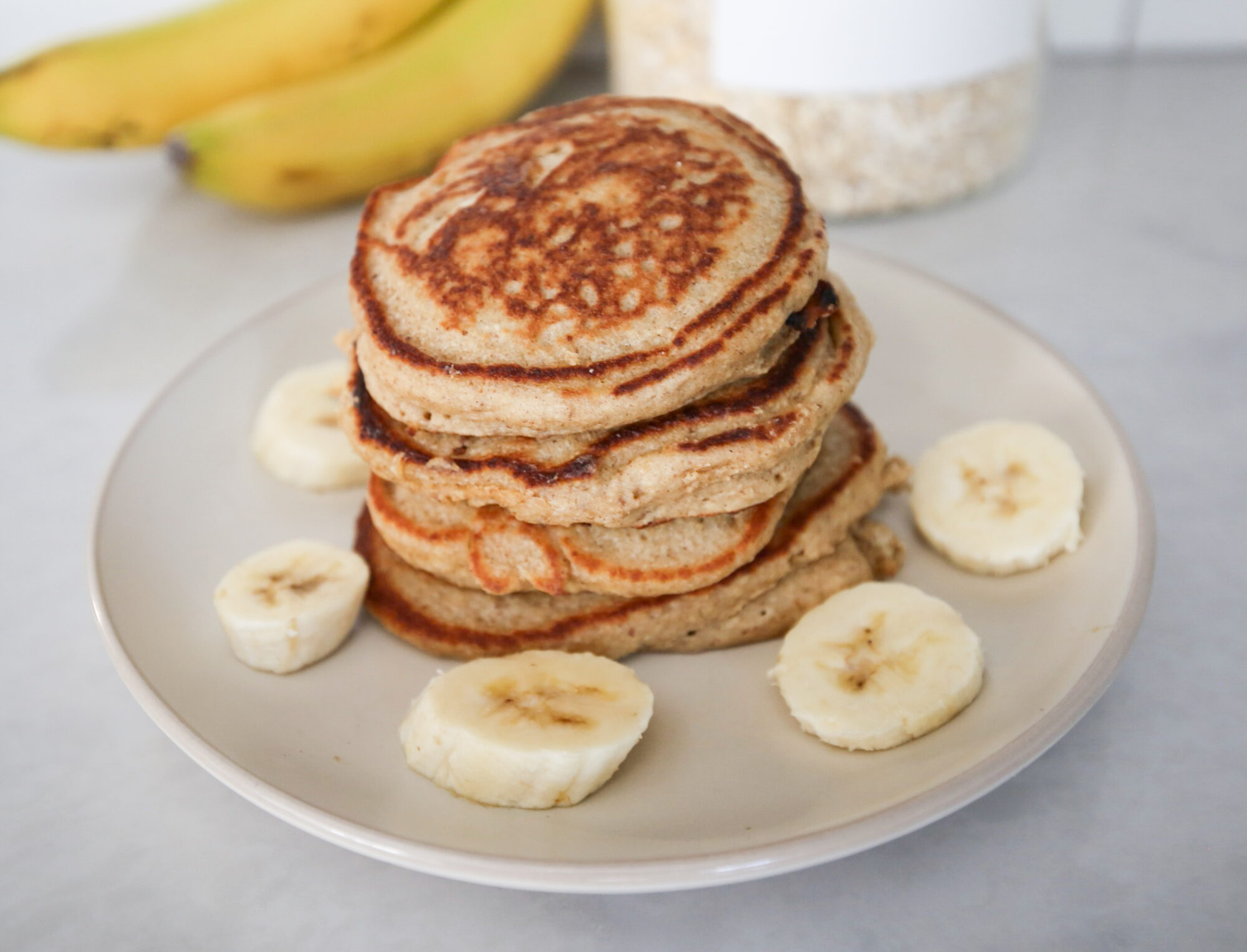 oatmeal banana pancakes