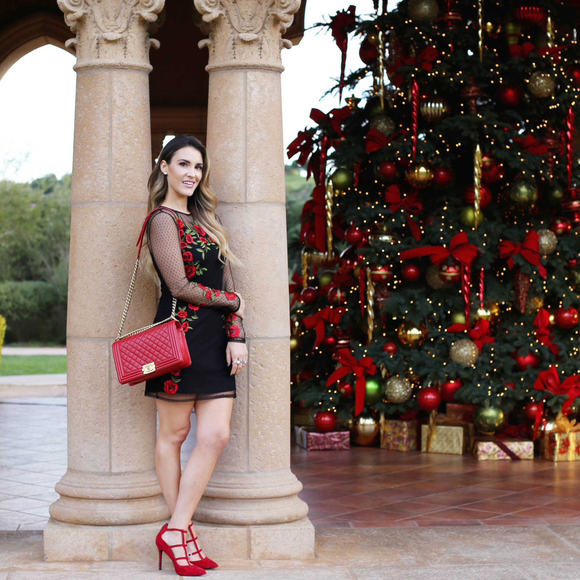 rose dress styled by kasey 