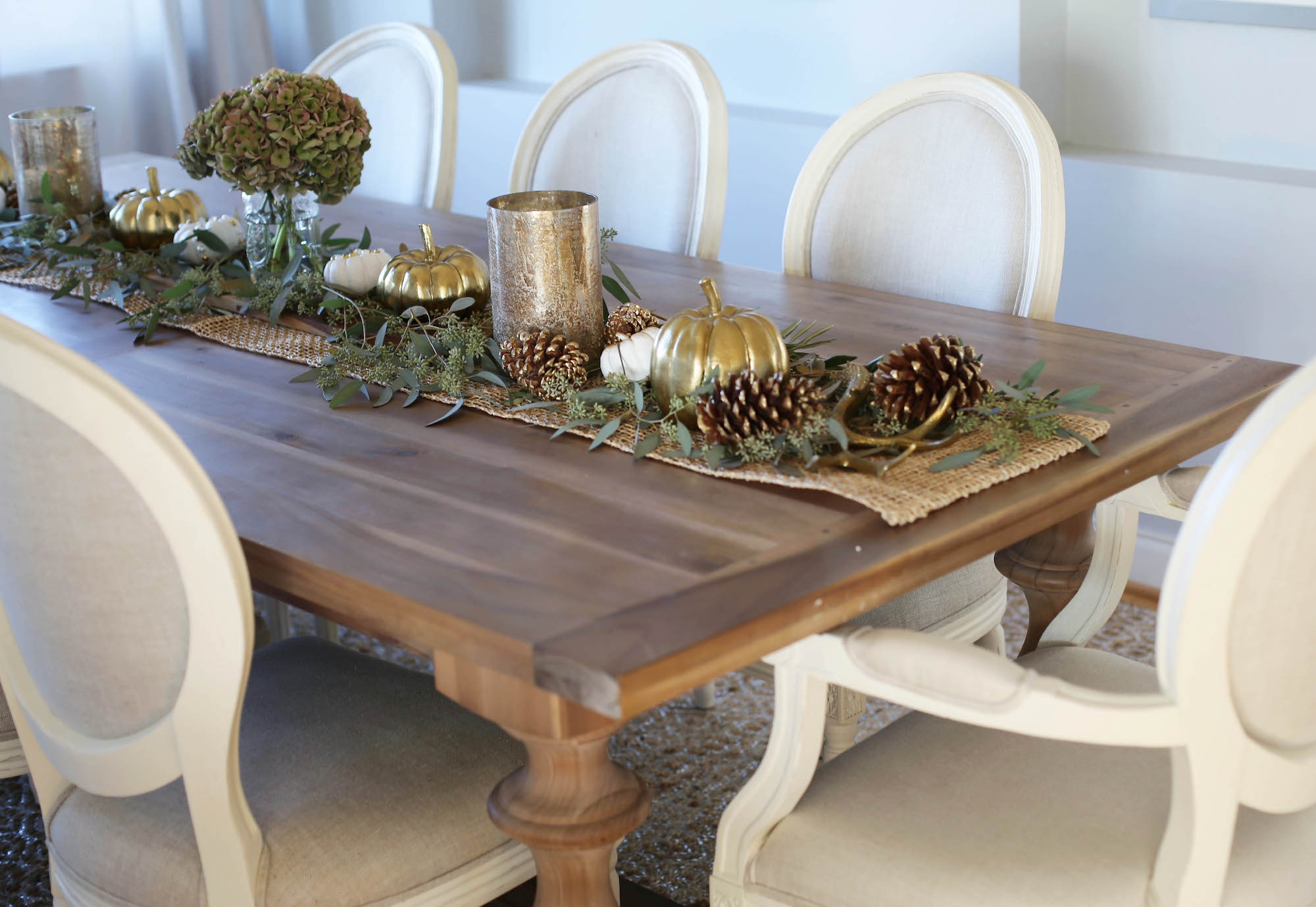 fall centerpiece DIY styled by kasey