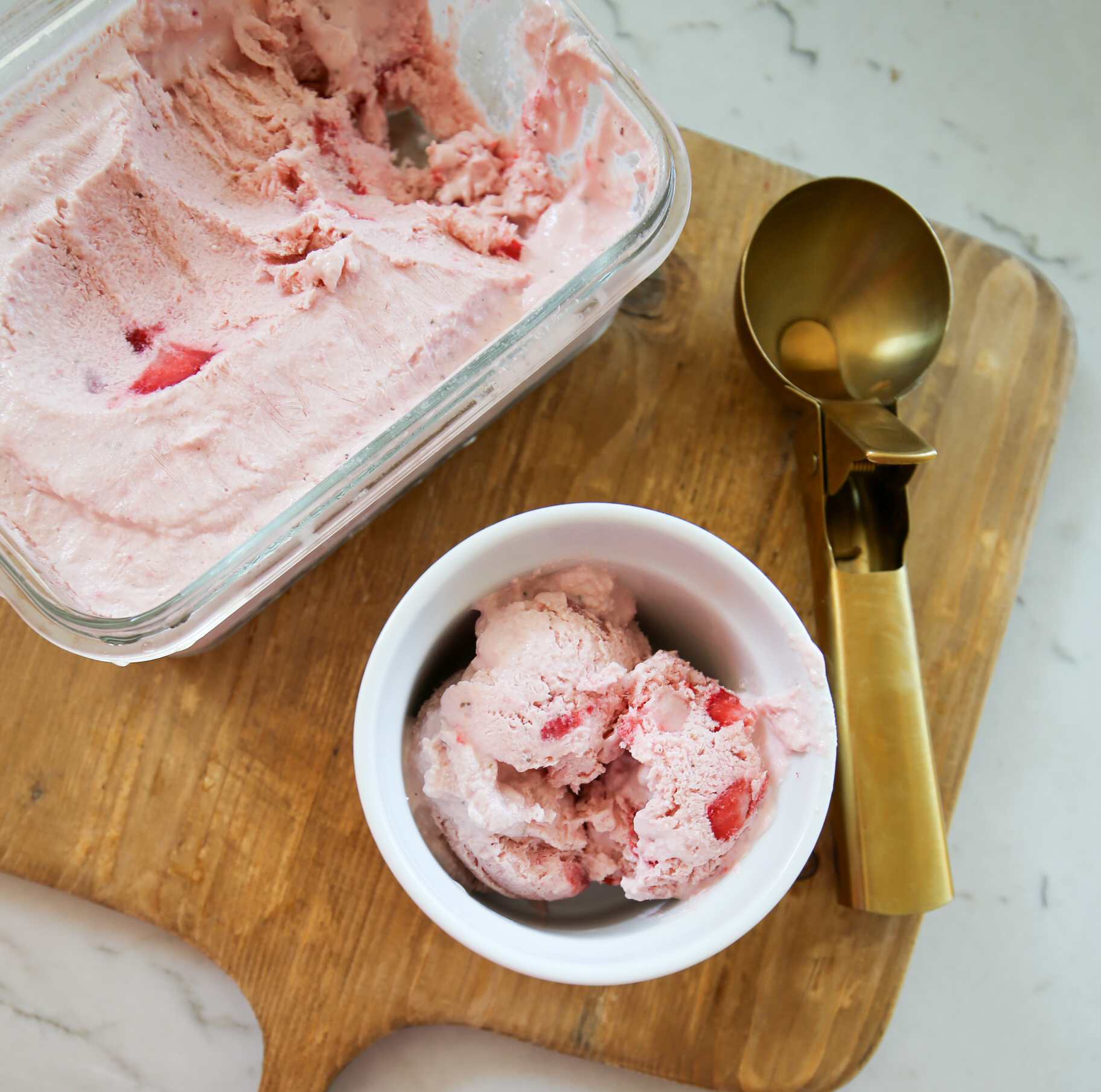 strawberry protein ice cream
