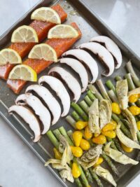 salmon sheet pan dinner