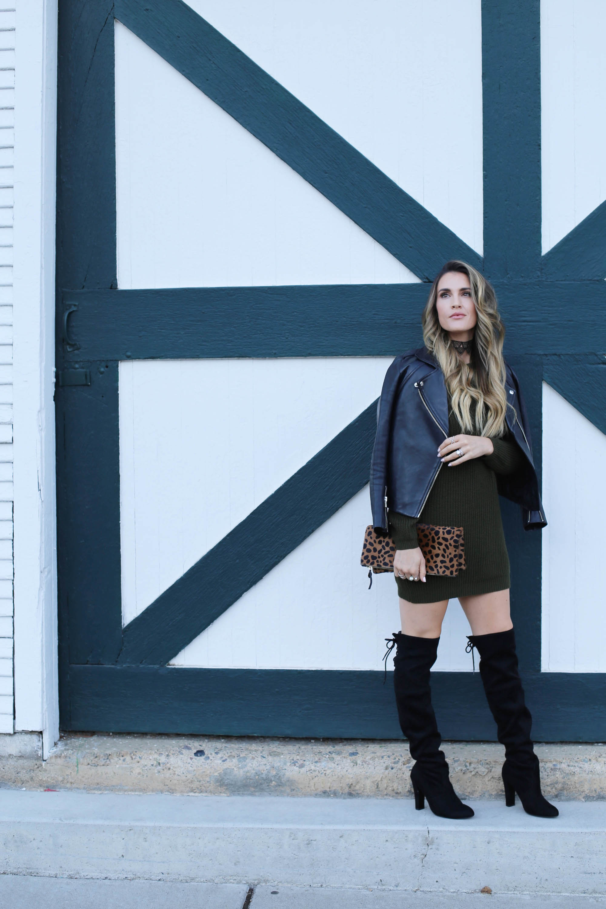 sweater dress styled by kasey