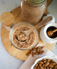 homemade raw almond butter