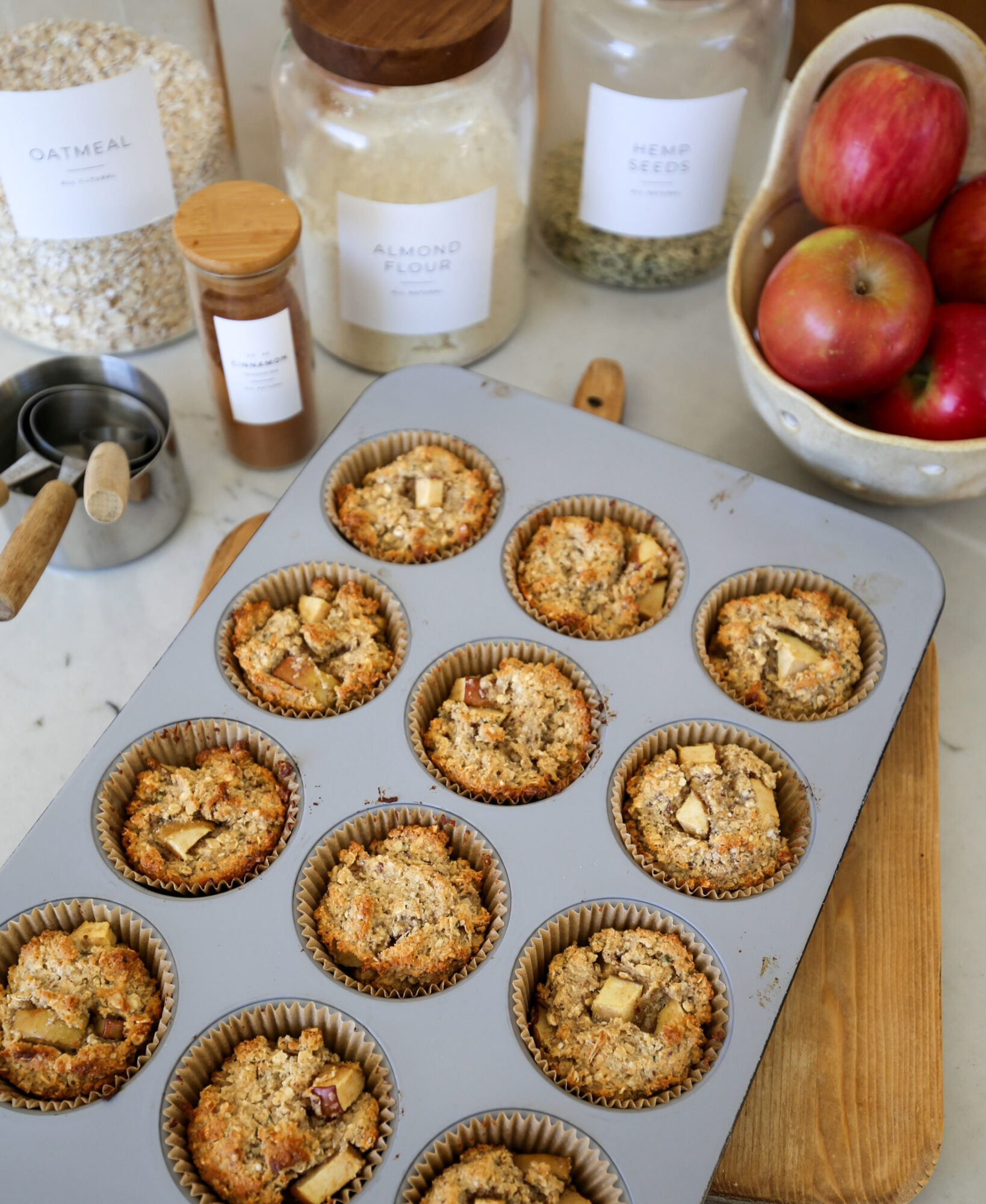 fall apple cinnamon muffins gluten free