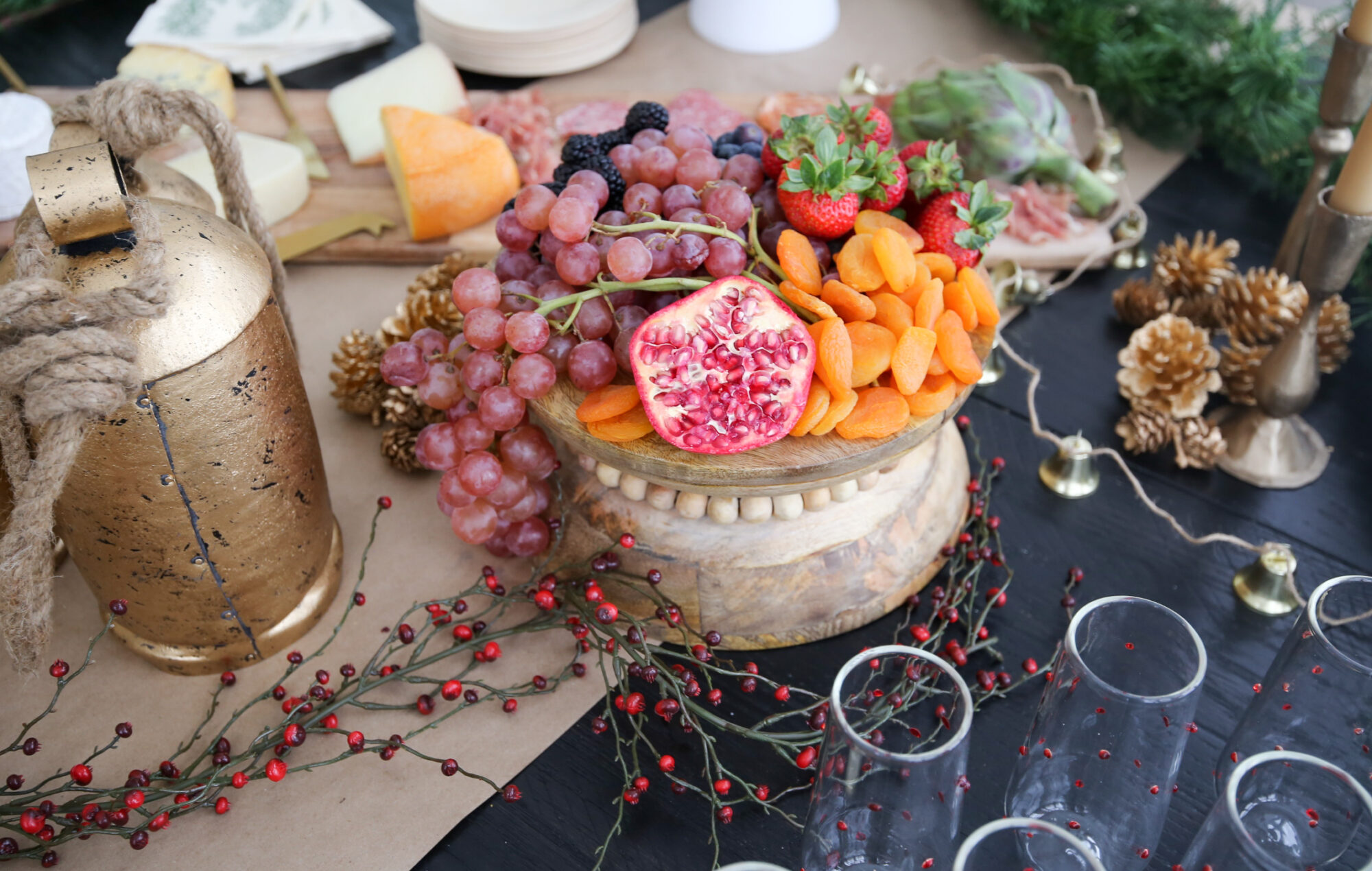 christmas holiday grazing table 