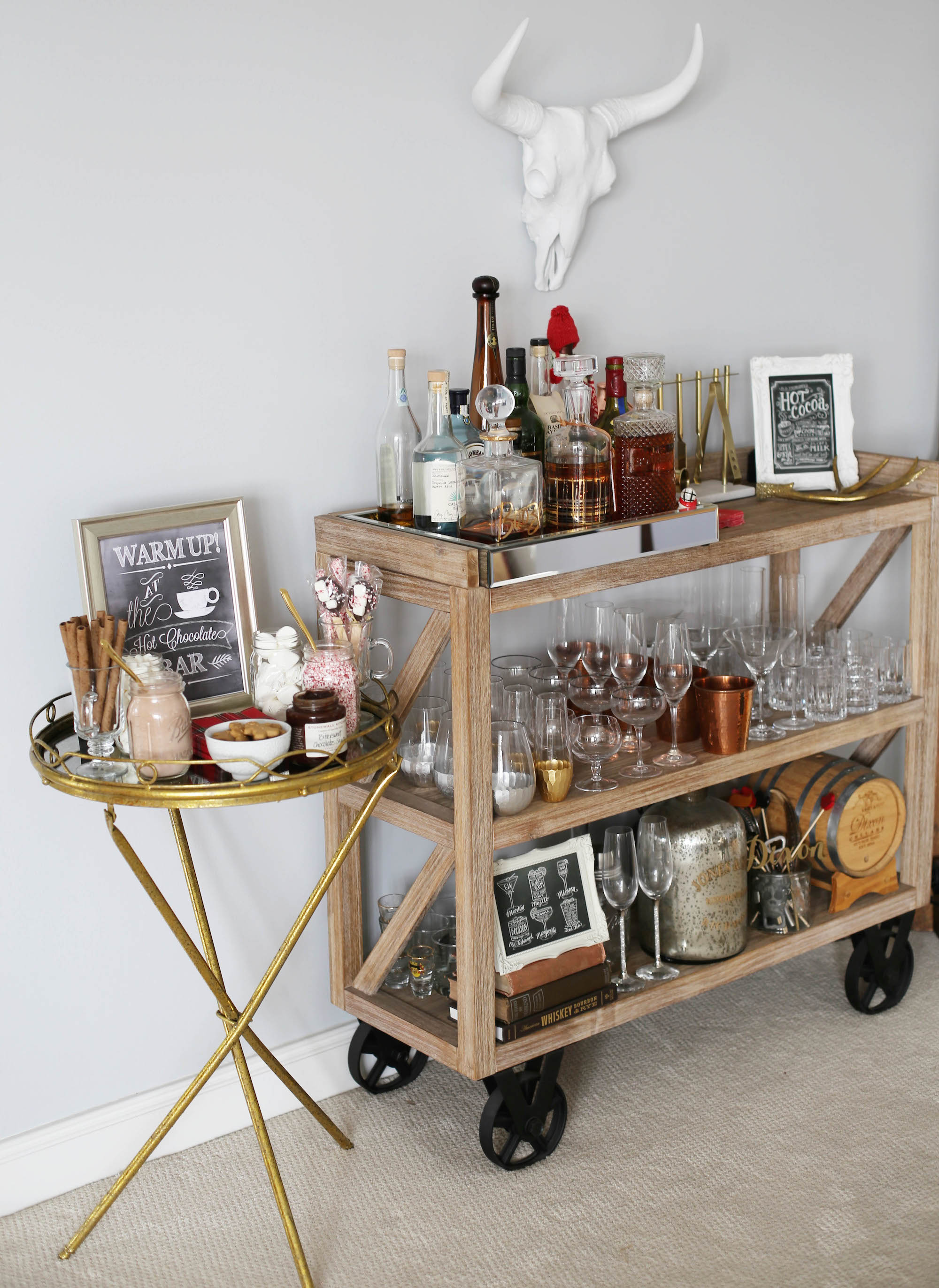 hot cocoa bar styled by kasey 