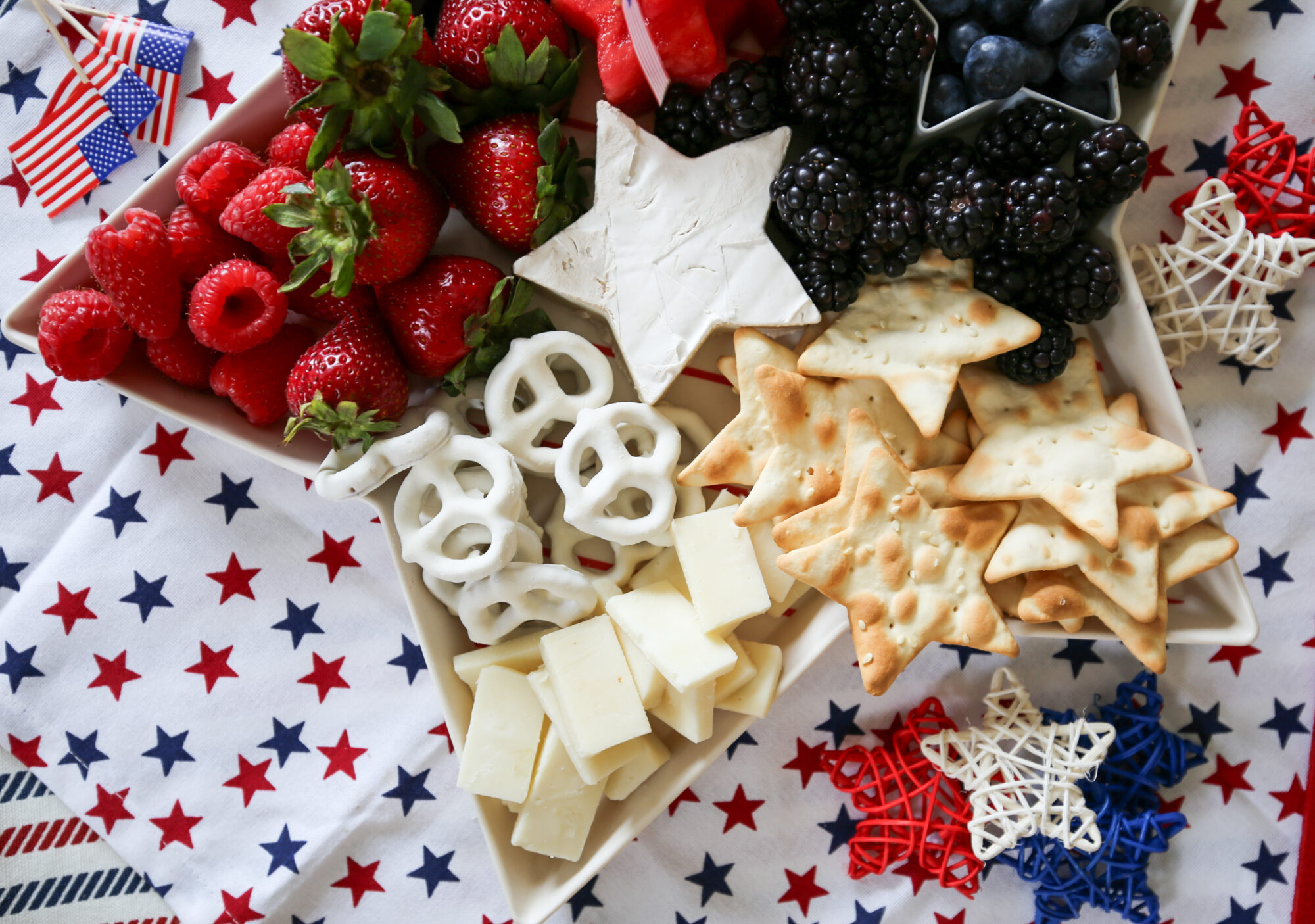 4th of July Star charcuterie board