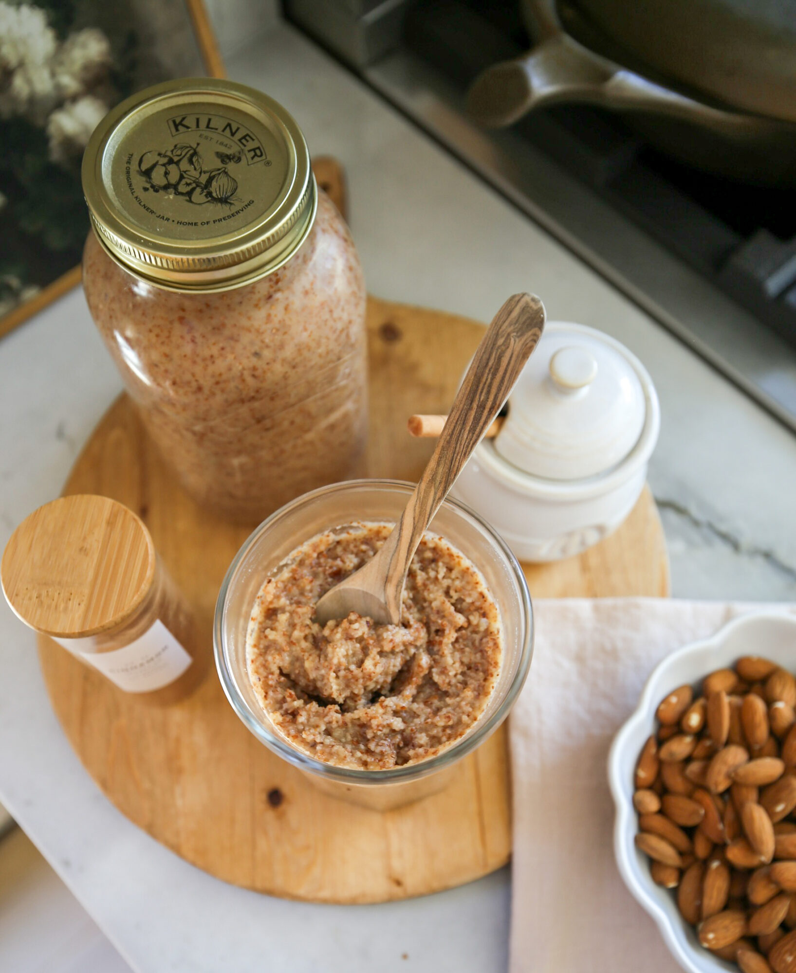 homemade raw almond butter
