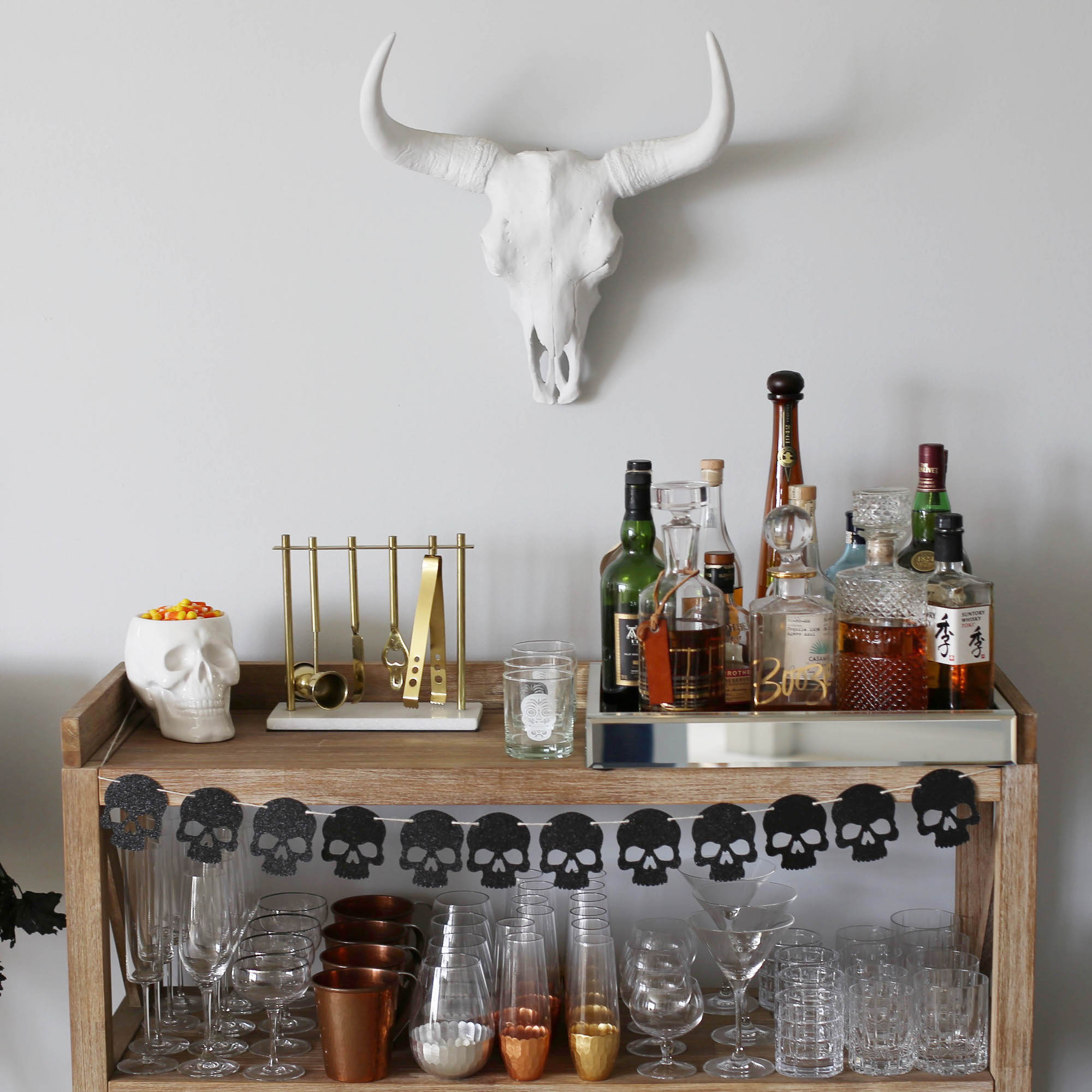 halloween boozy bar