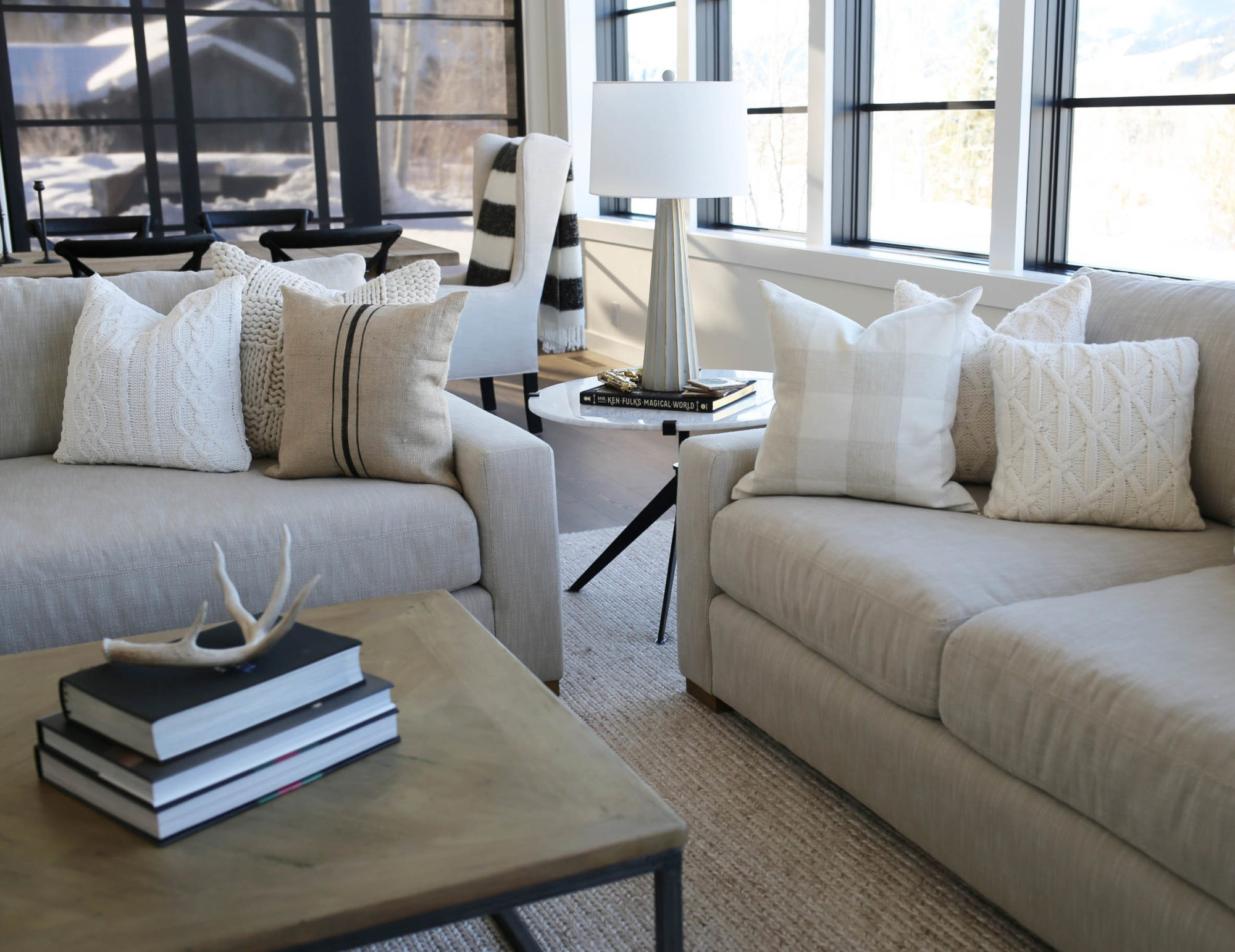 modern farmhouse living room