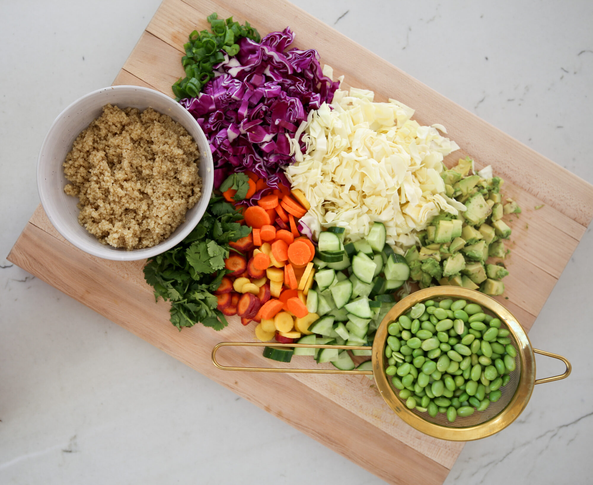 sesame ginger quinoa salad