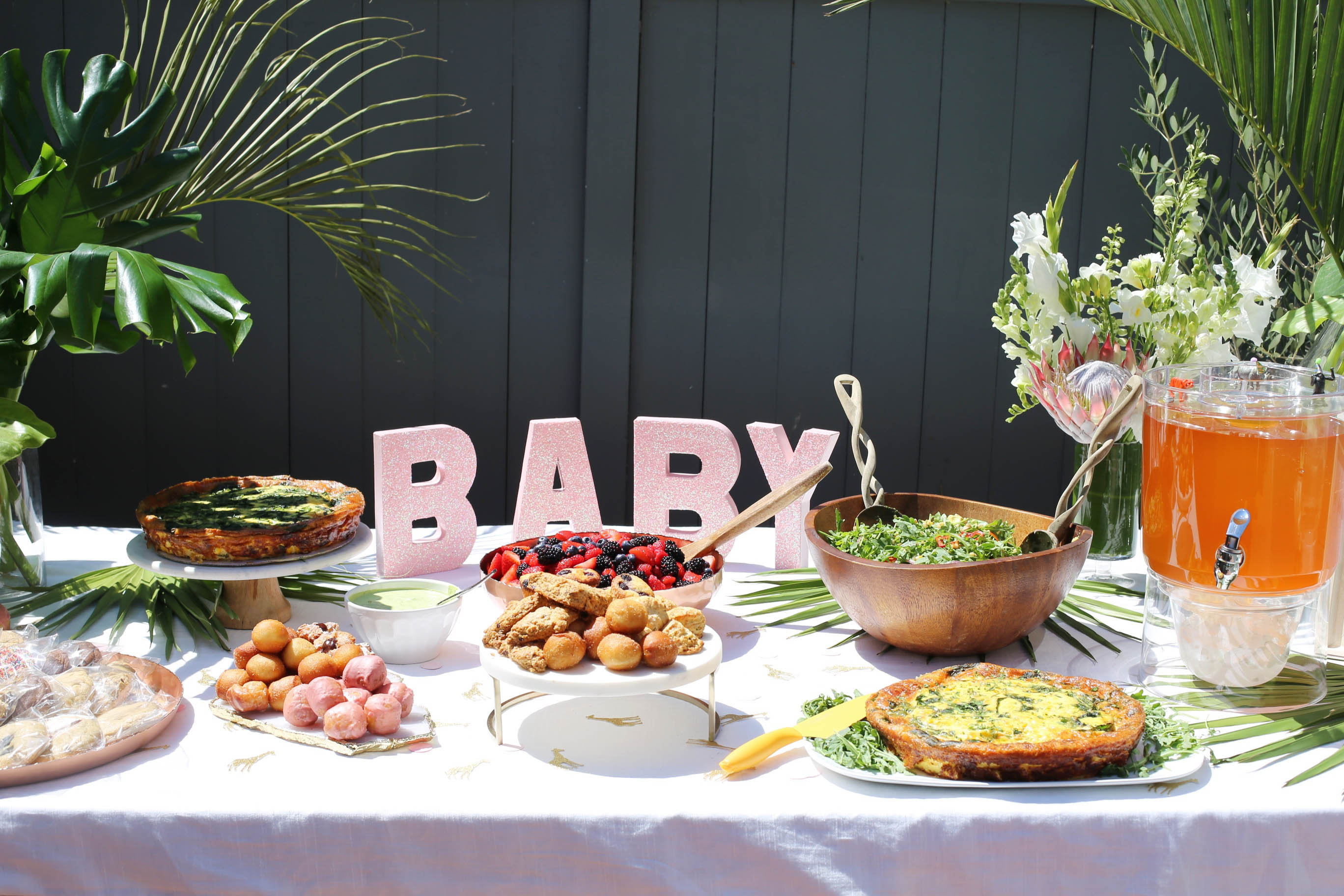 safari chic baby shower