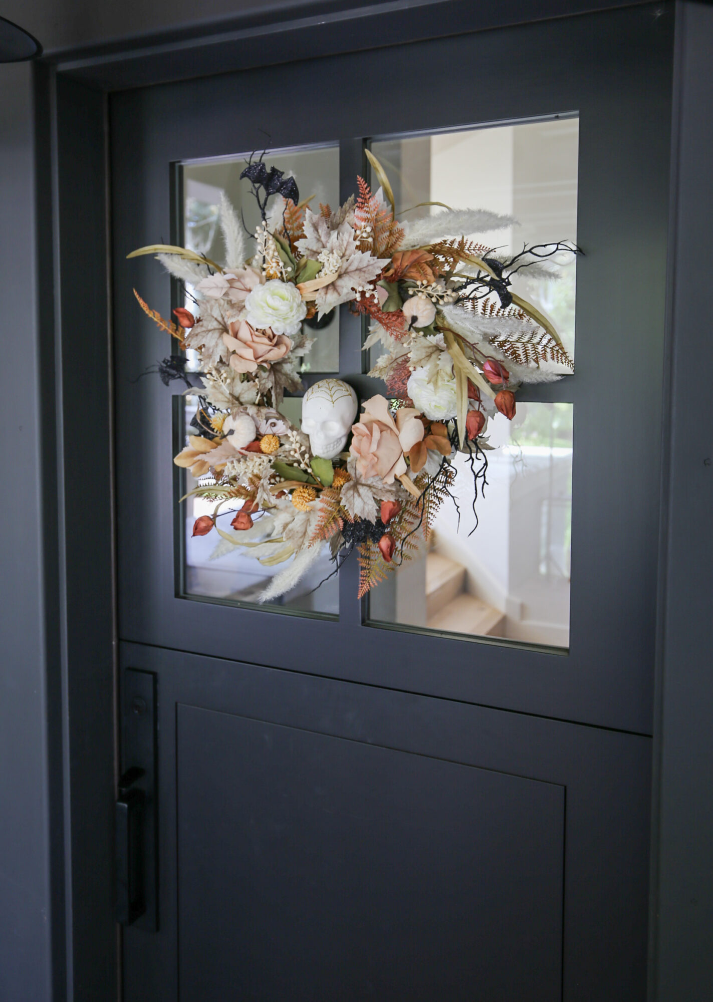 floating witch hat halloween front door