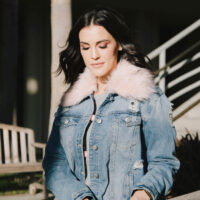 holiday trend faux fur jacket