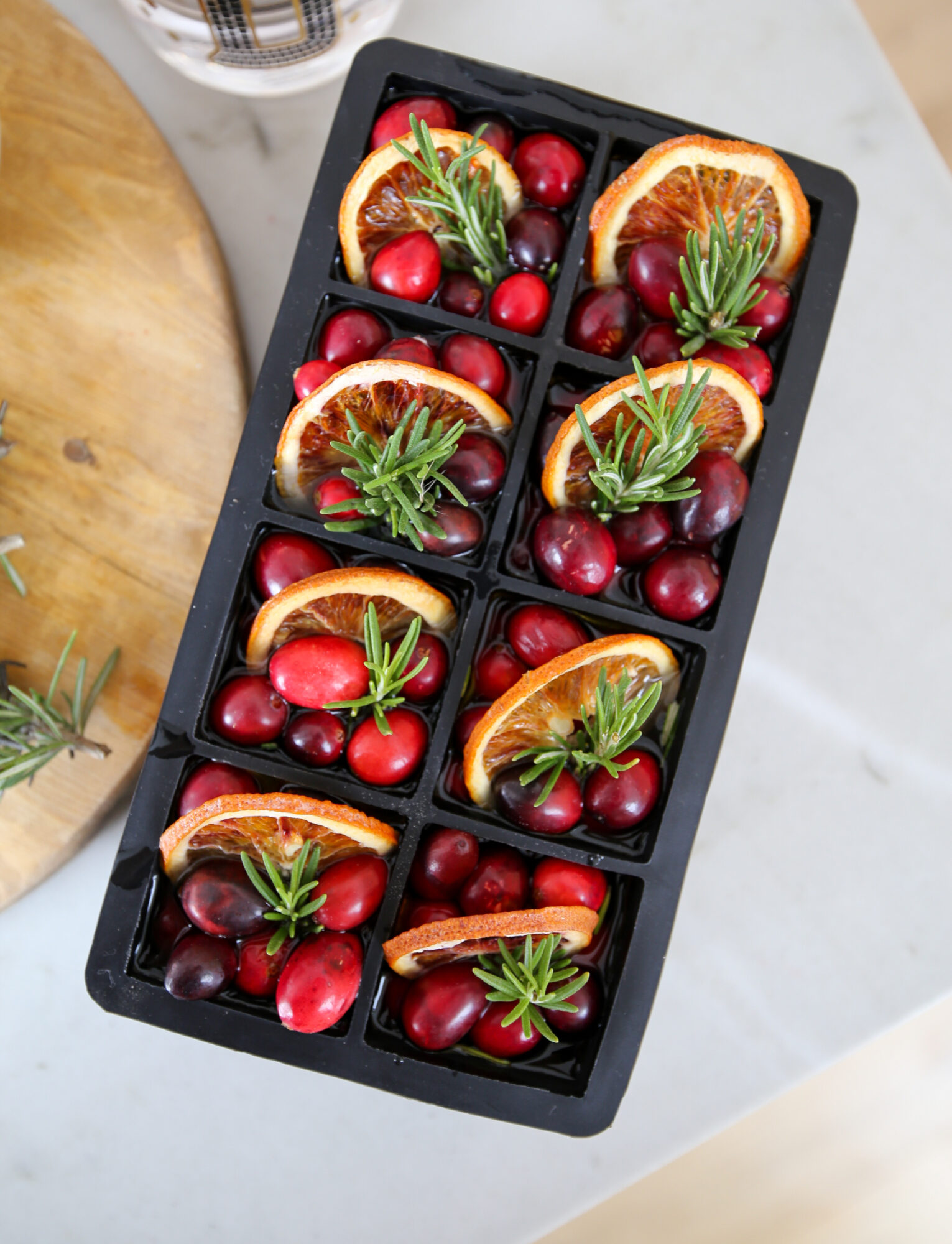 holiday ice cubes