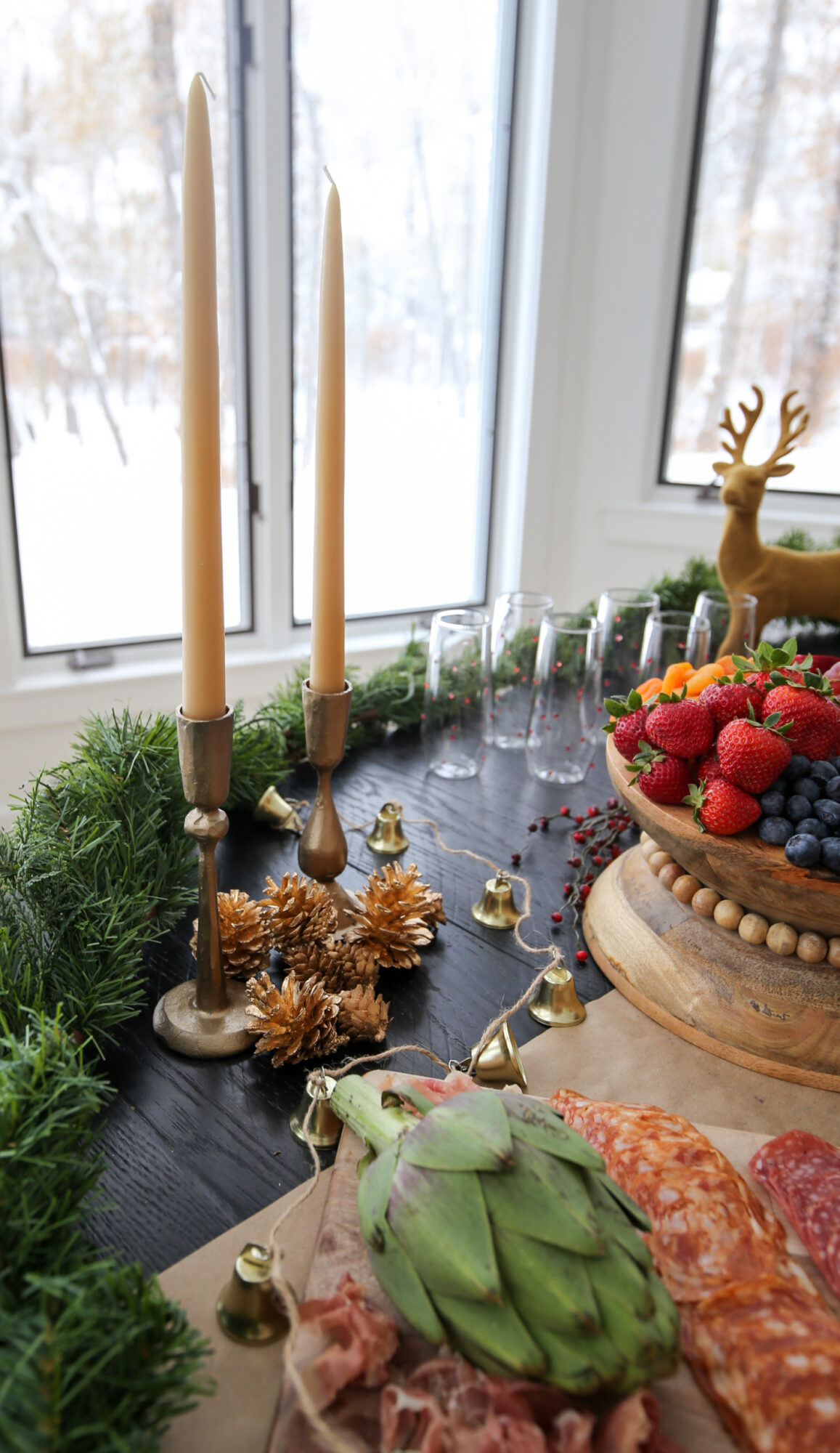 christmas holiday grazing table