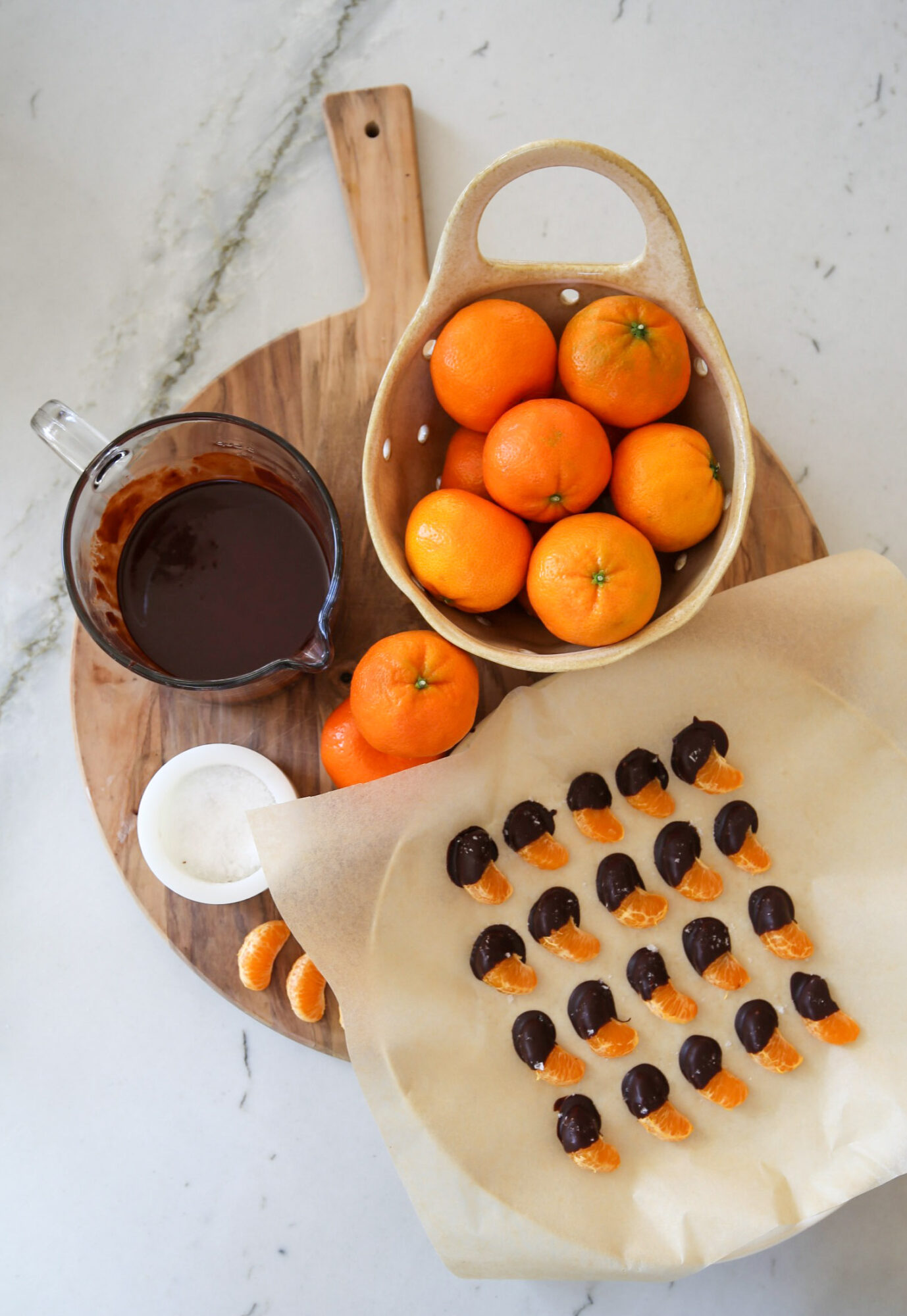 chocolate dipped mandarin oranges