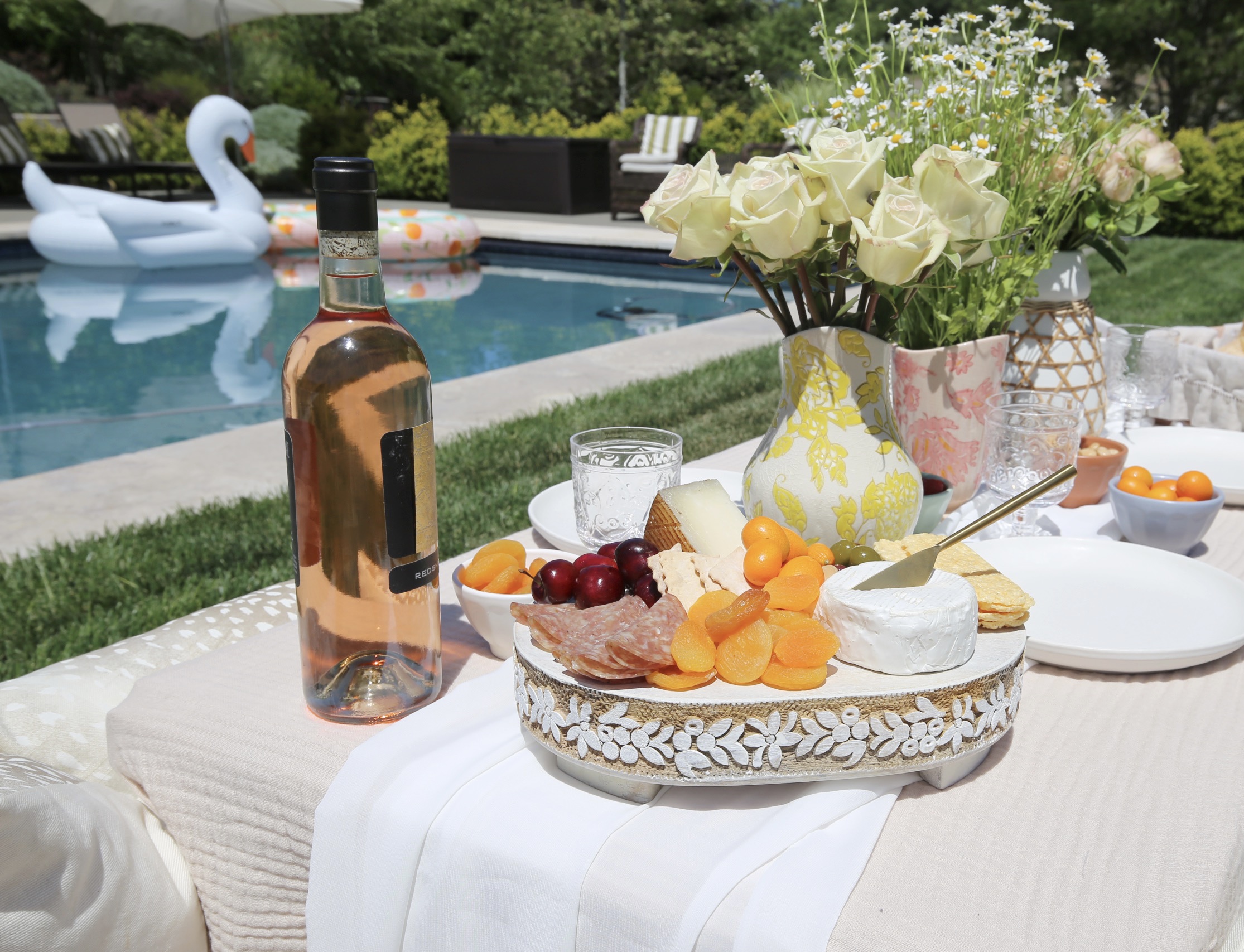 outdoor picnic setup