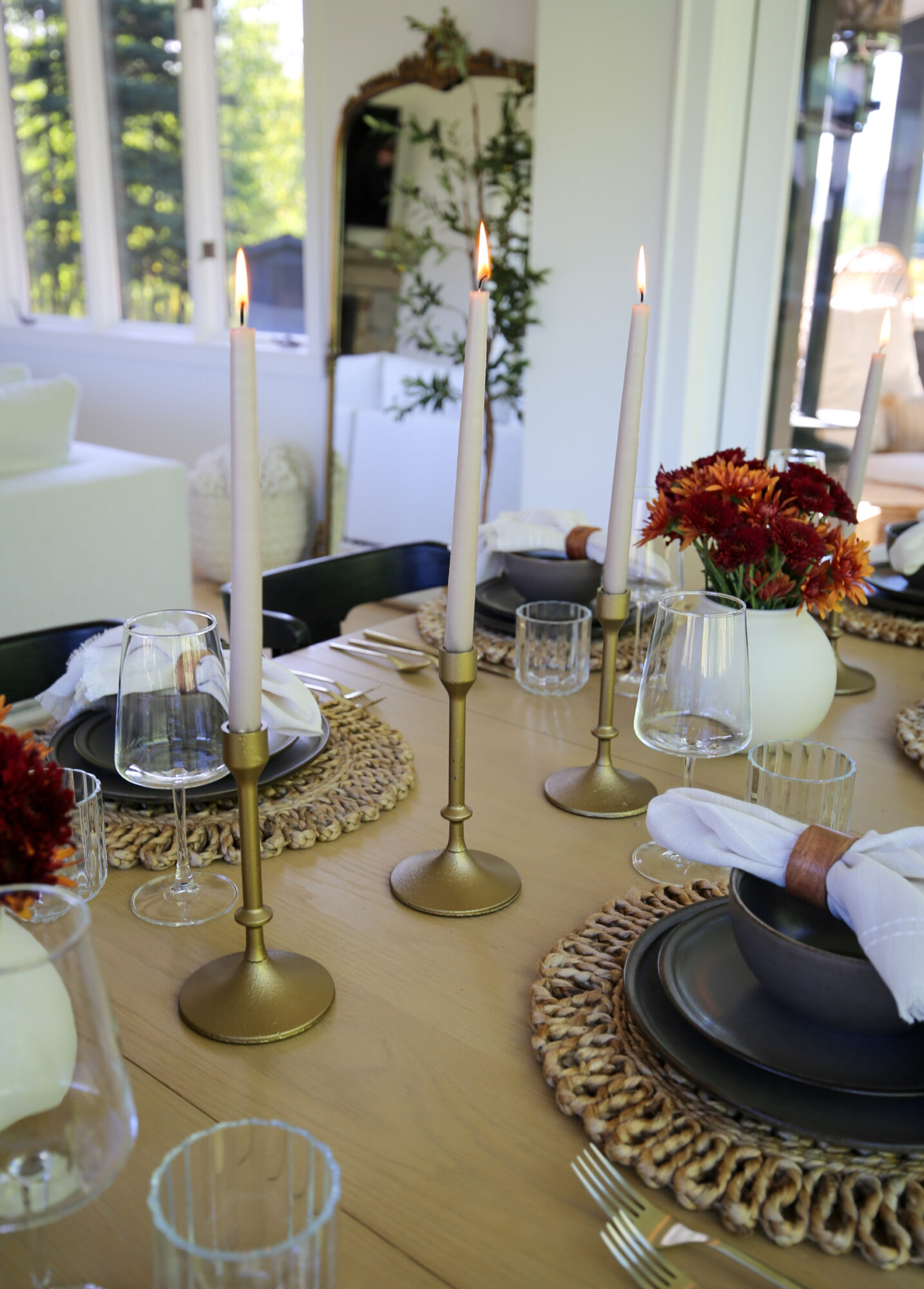 affordable fall tablescape 