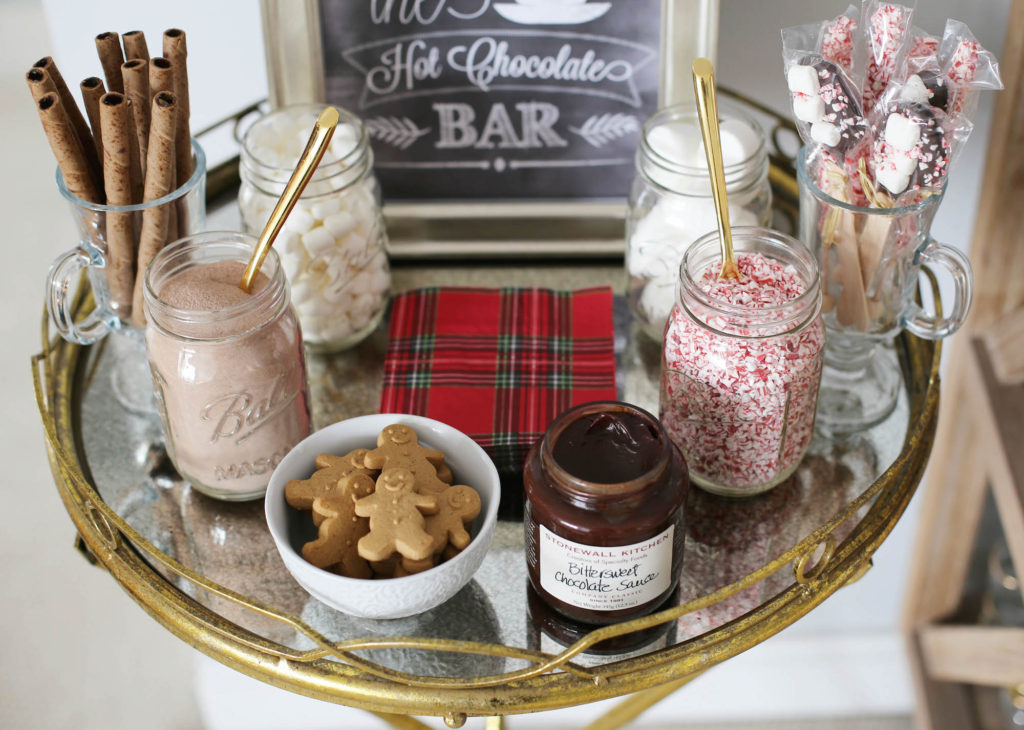 hot cocoa bar styled by kasey 