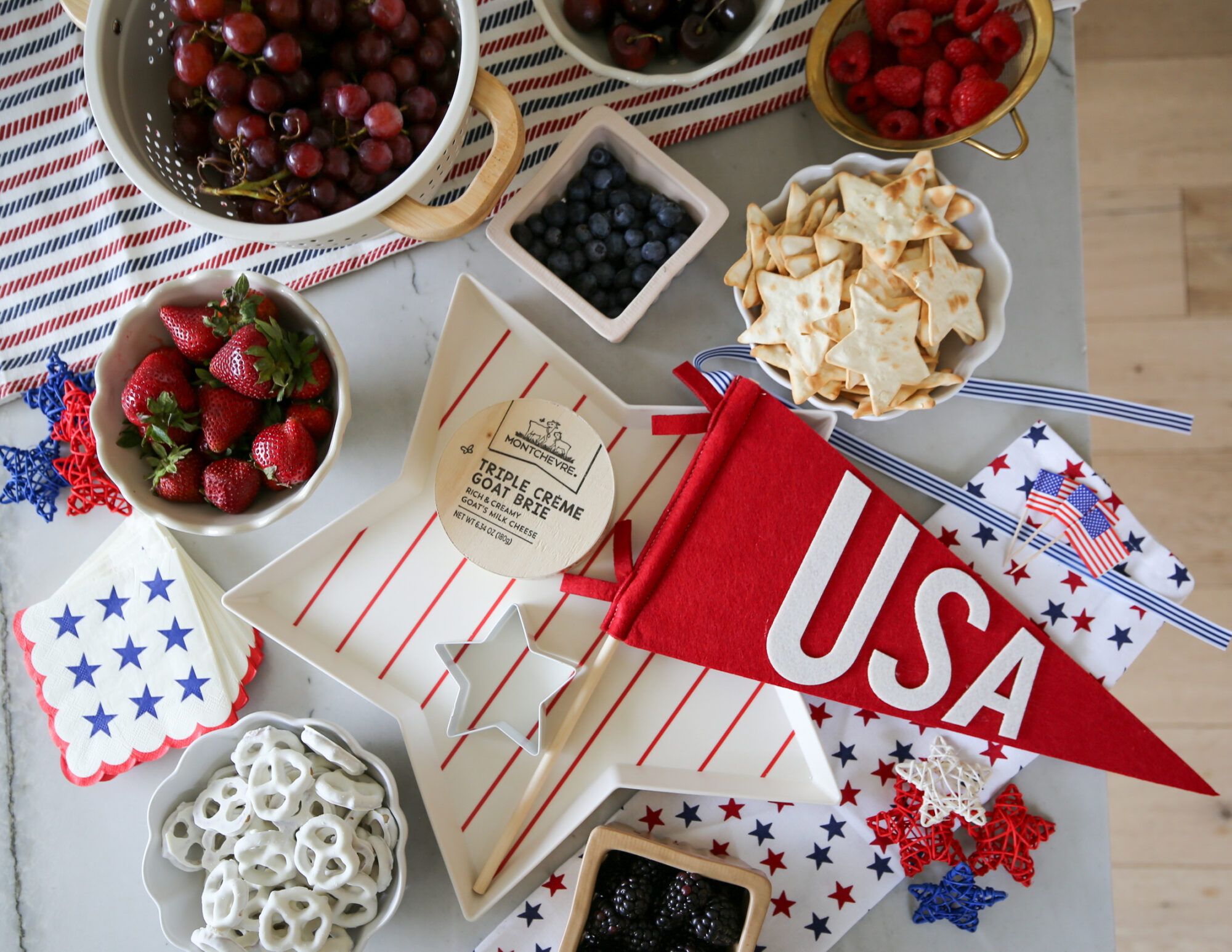 4th of July Star charcuterie board