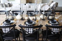 modern farmhouse tablescape