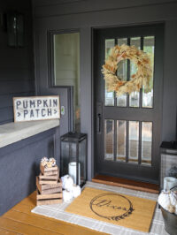 country fall front door